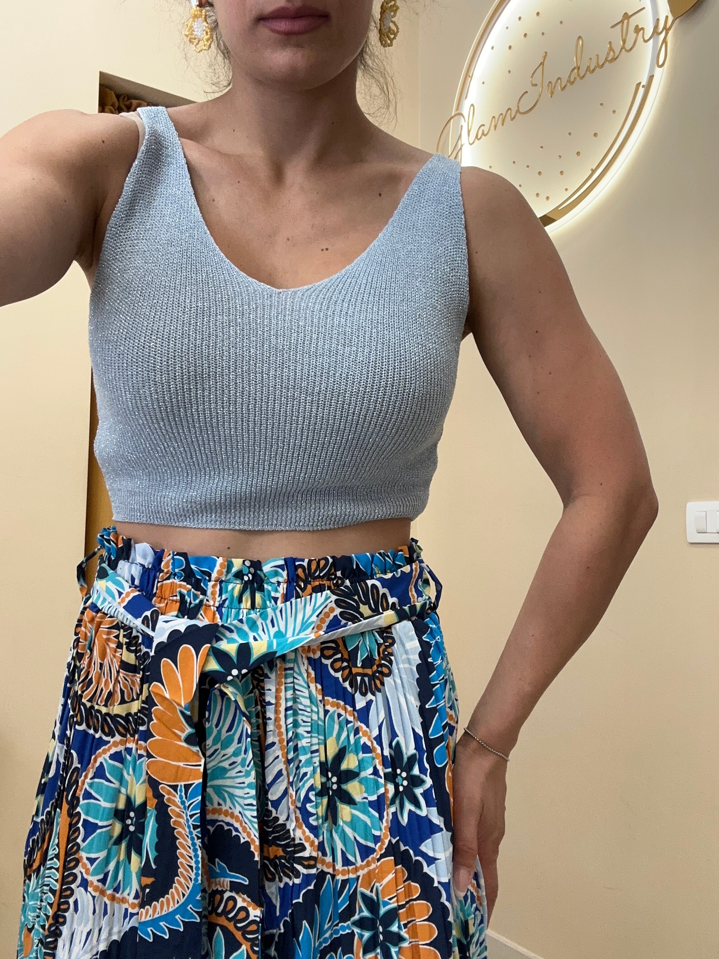 Top dettaglio lurex