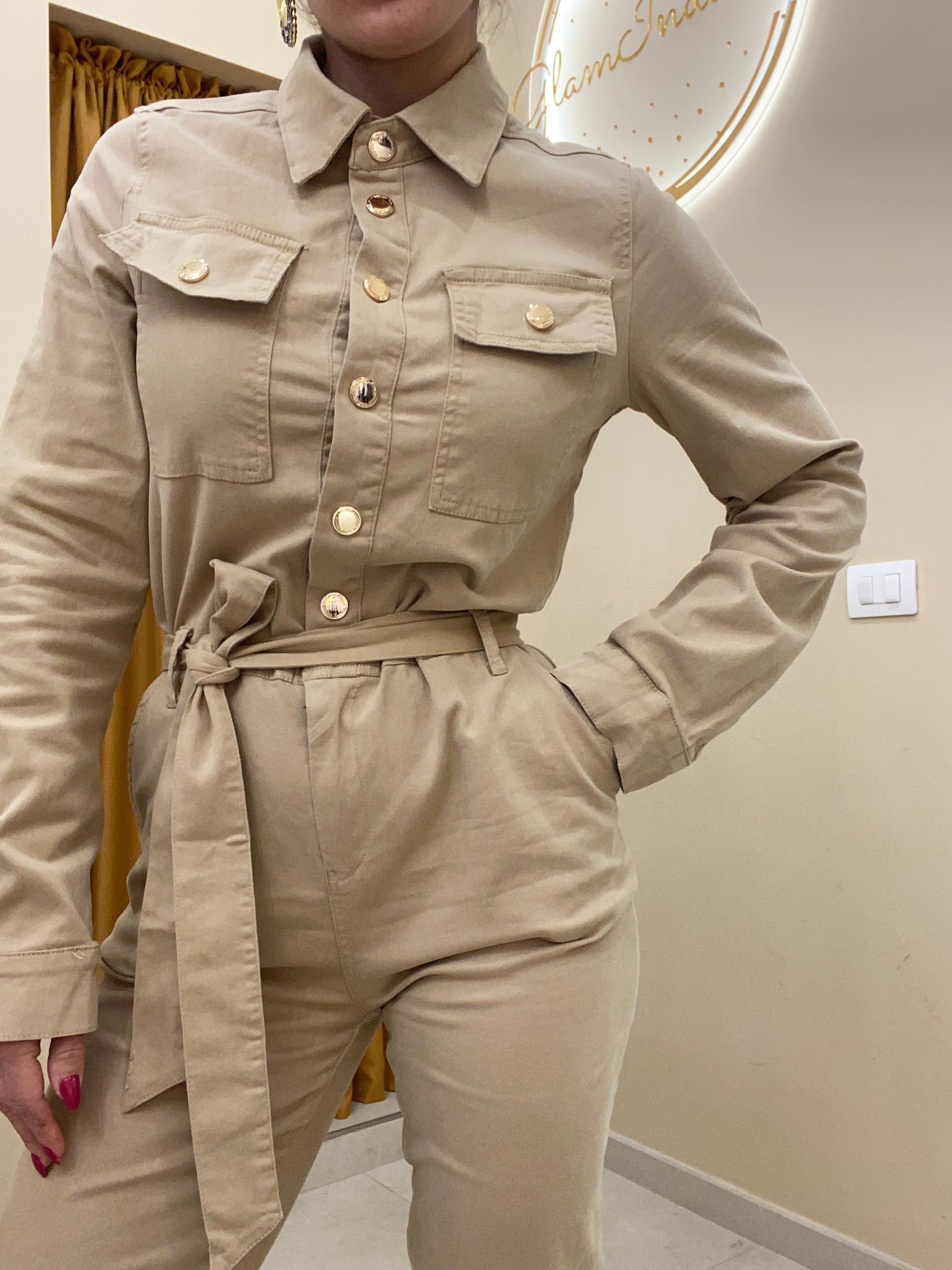 Tuta Safari beige