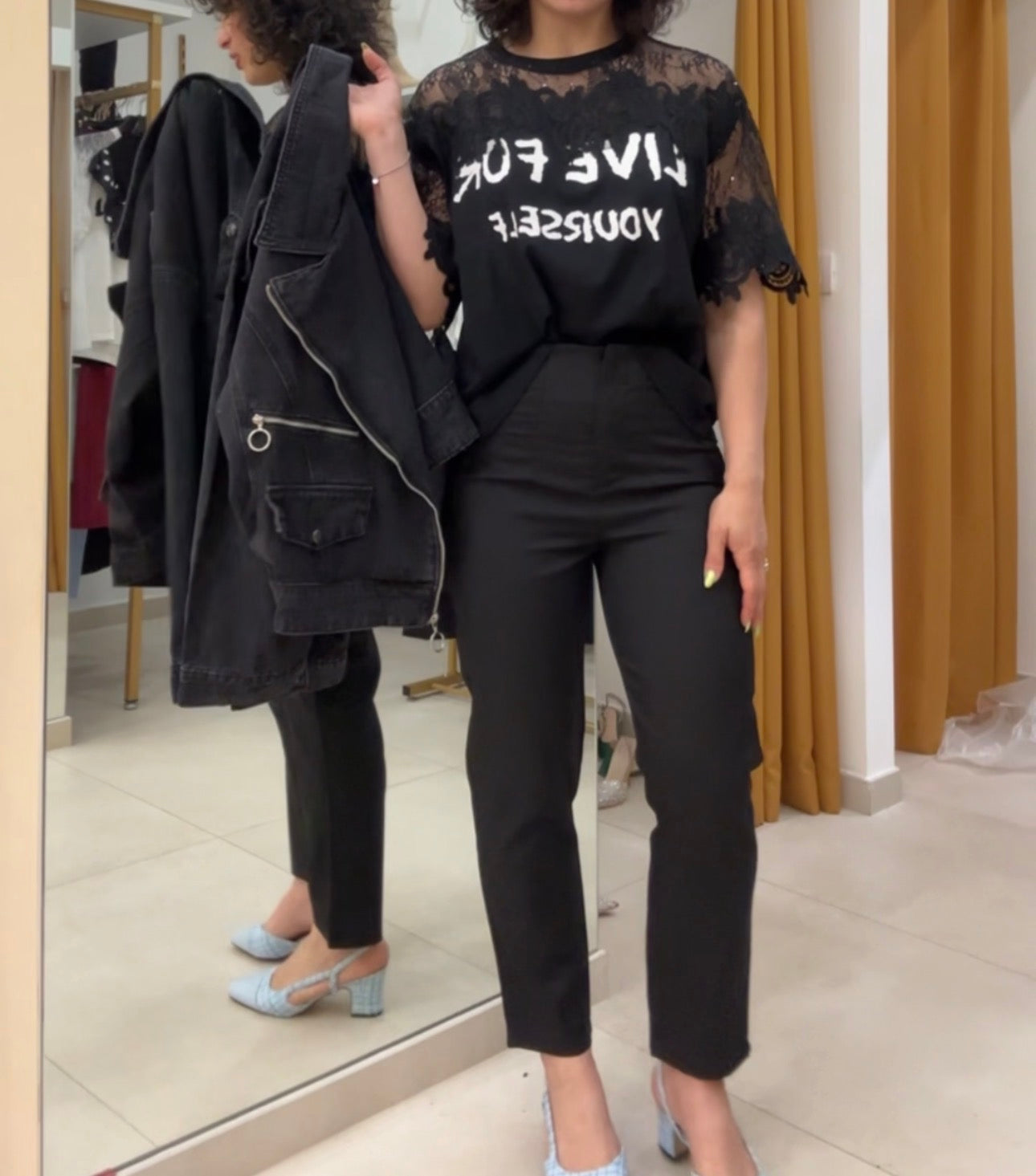 Pantalone mod zara NERO