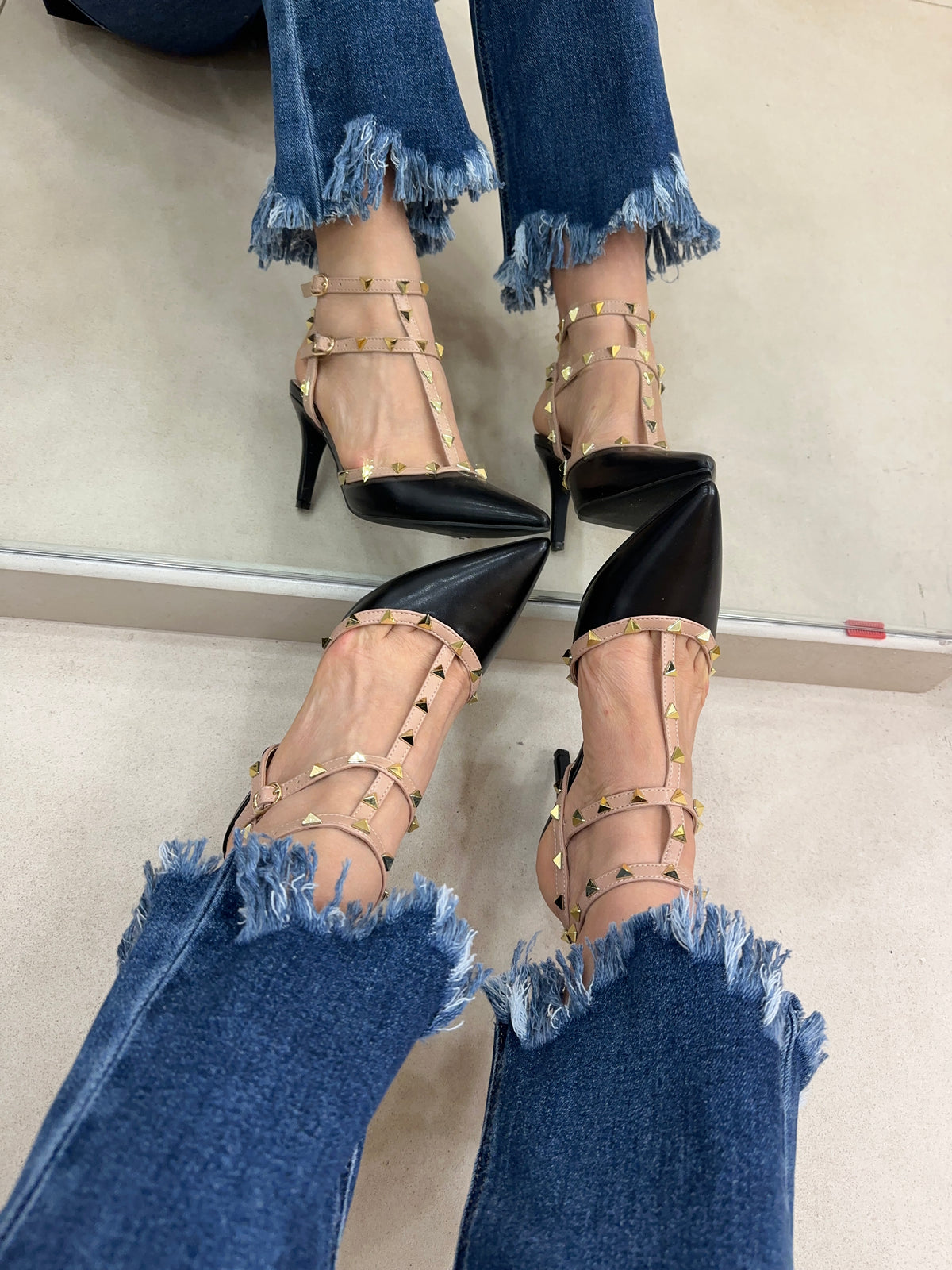 Slingback bicolor 6311