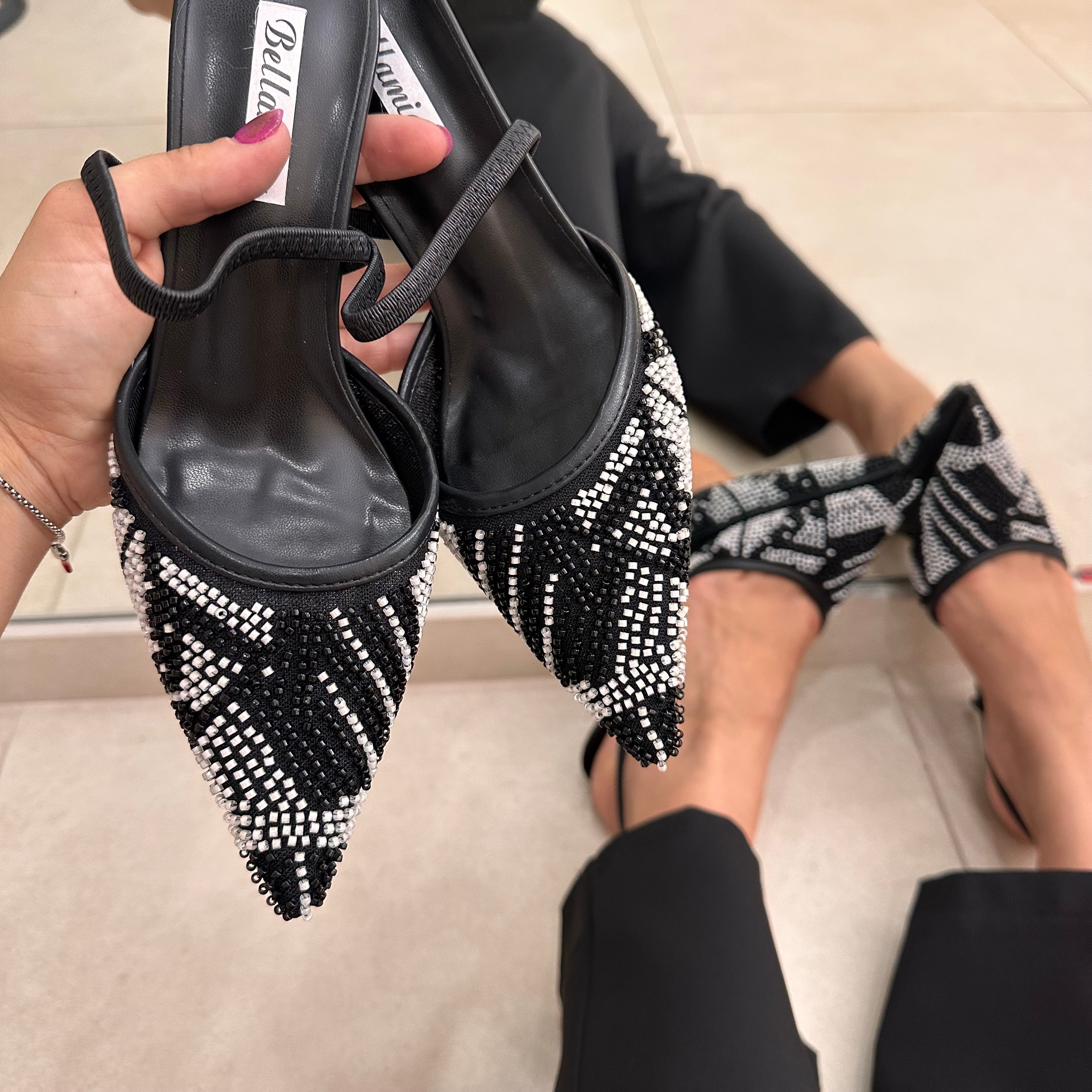 Slingback perline