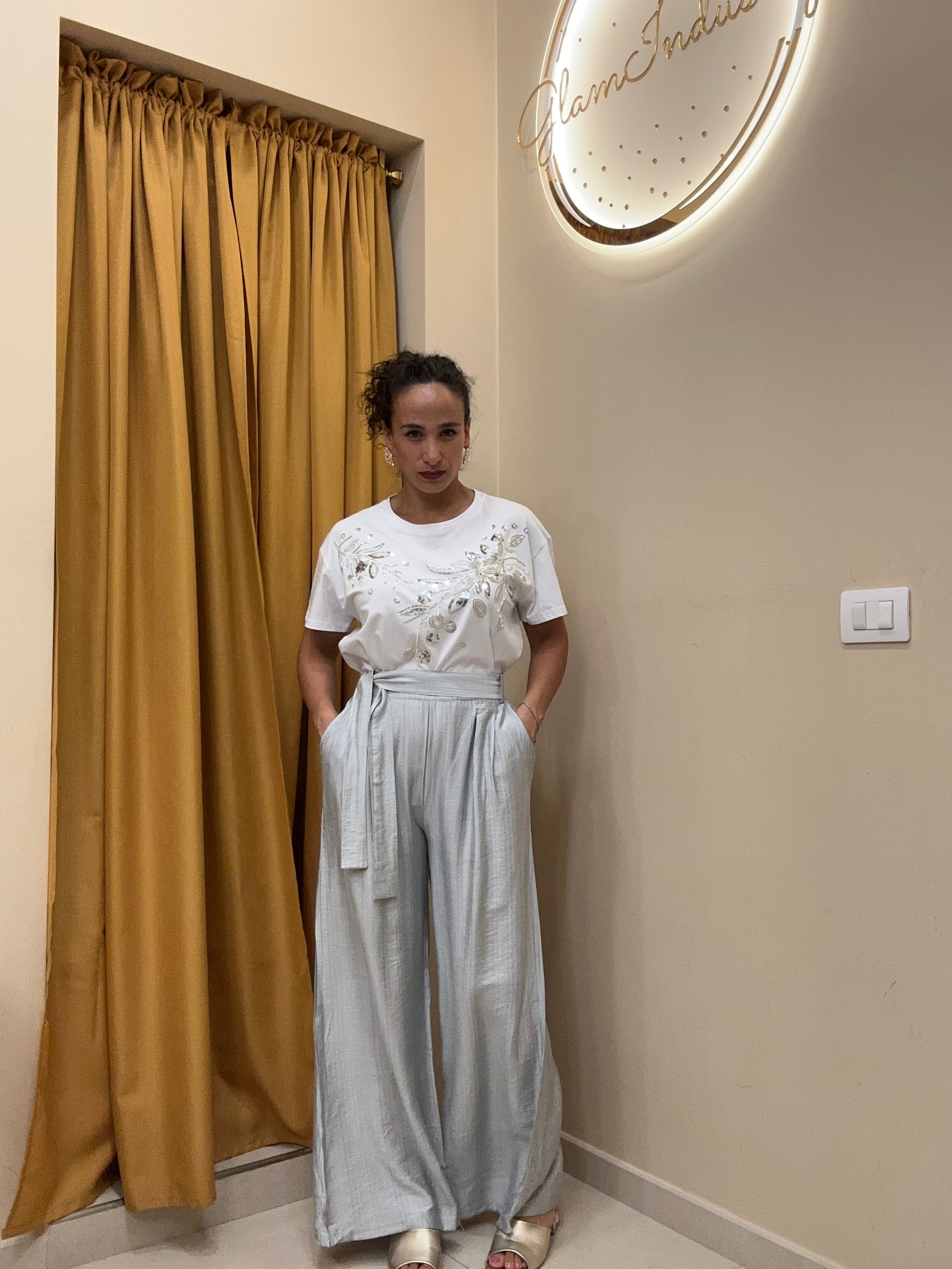 Pantalone tessuto