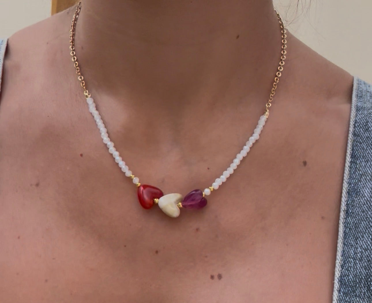 Collana tre cuori