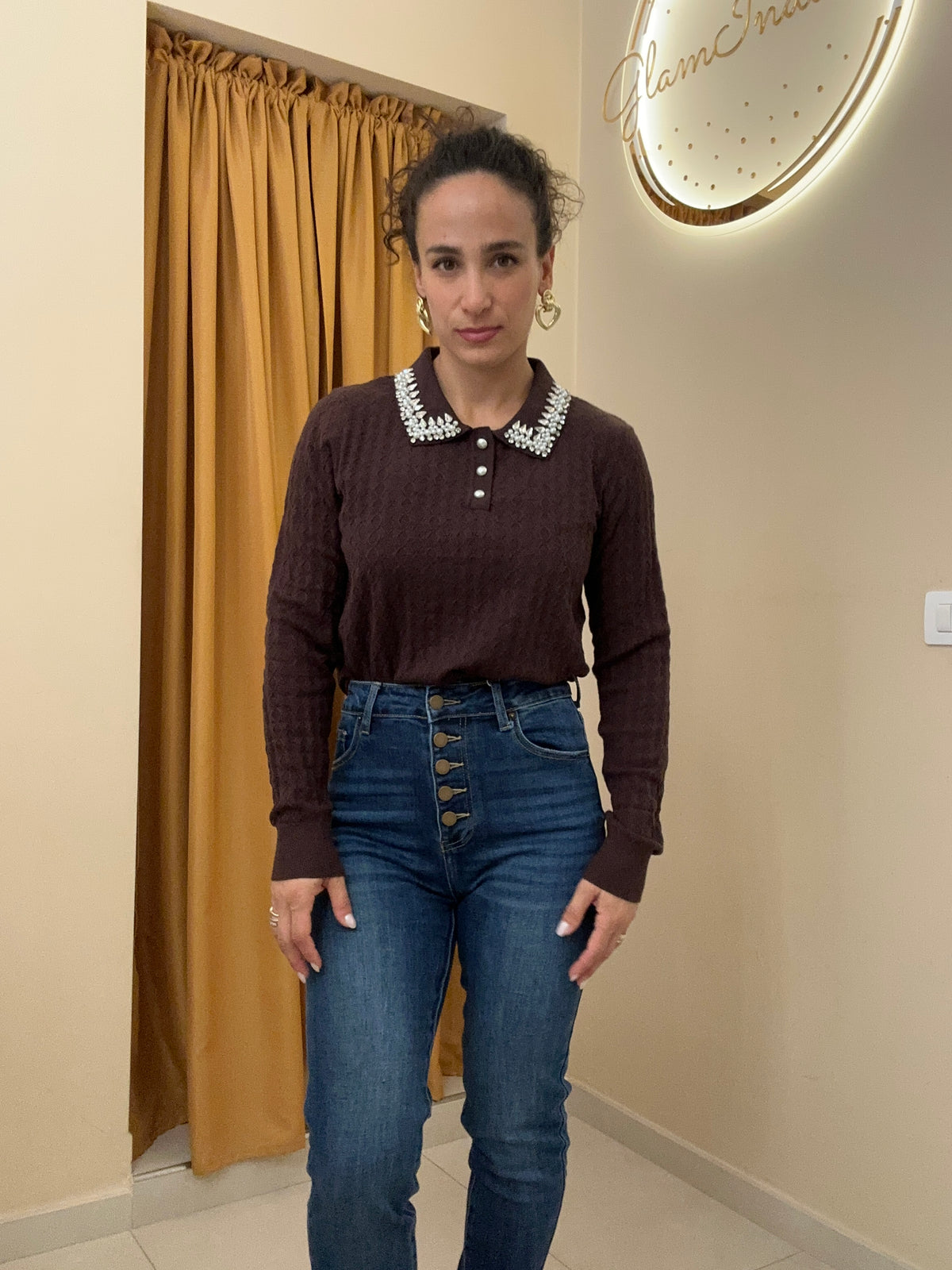 Polo con maxi applicazioni