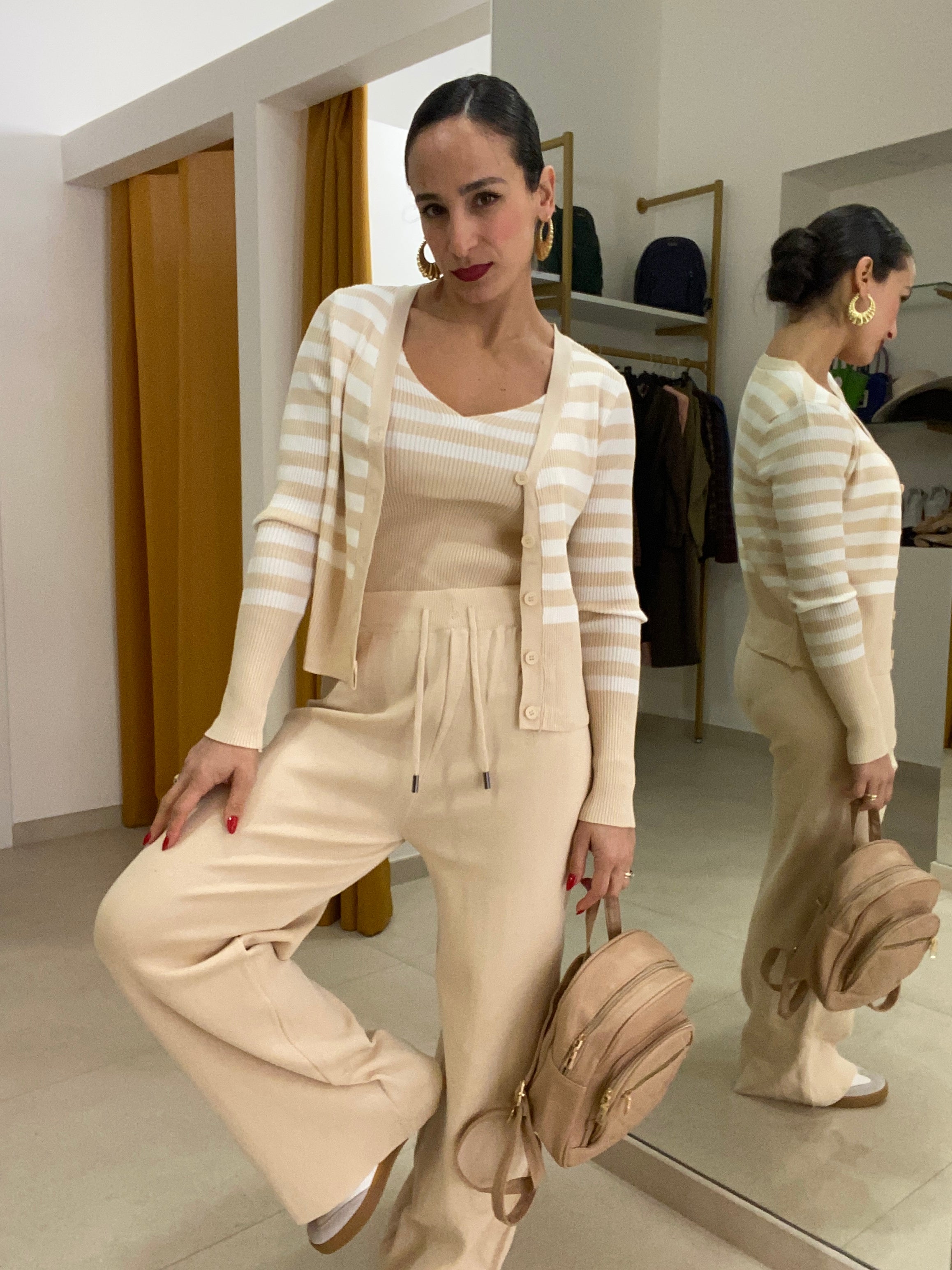 Coordinato tre pezzi in filo