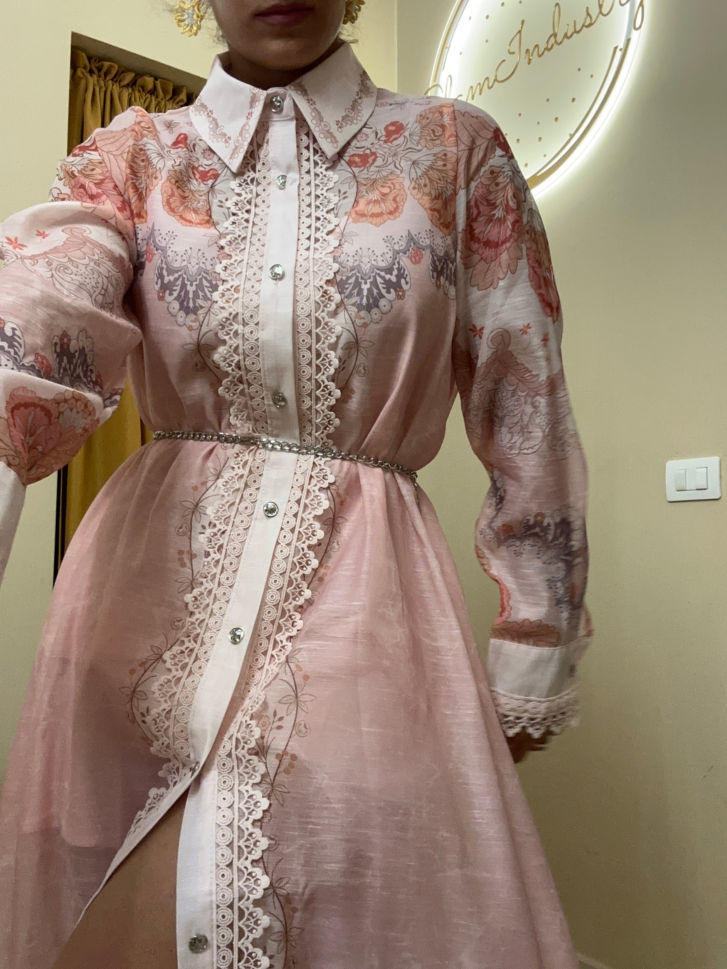 Abito maxi camicia