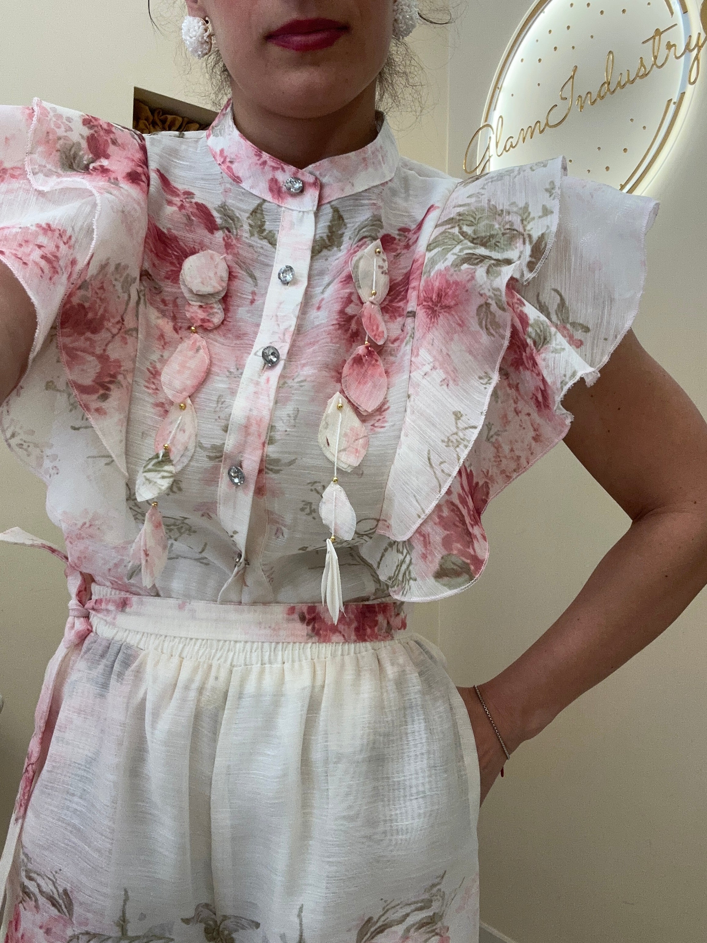 Coordinato rosa pantalone fashion