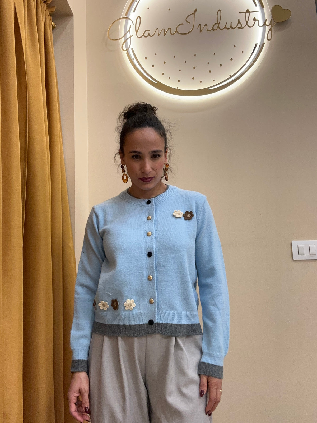 Cardigan margheritina