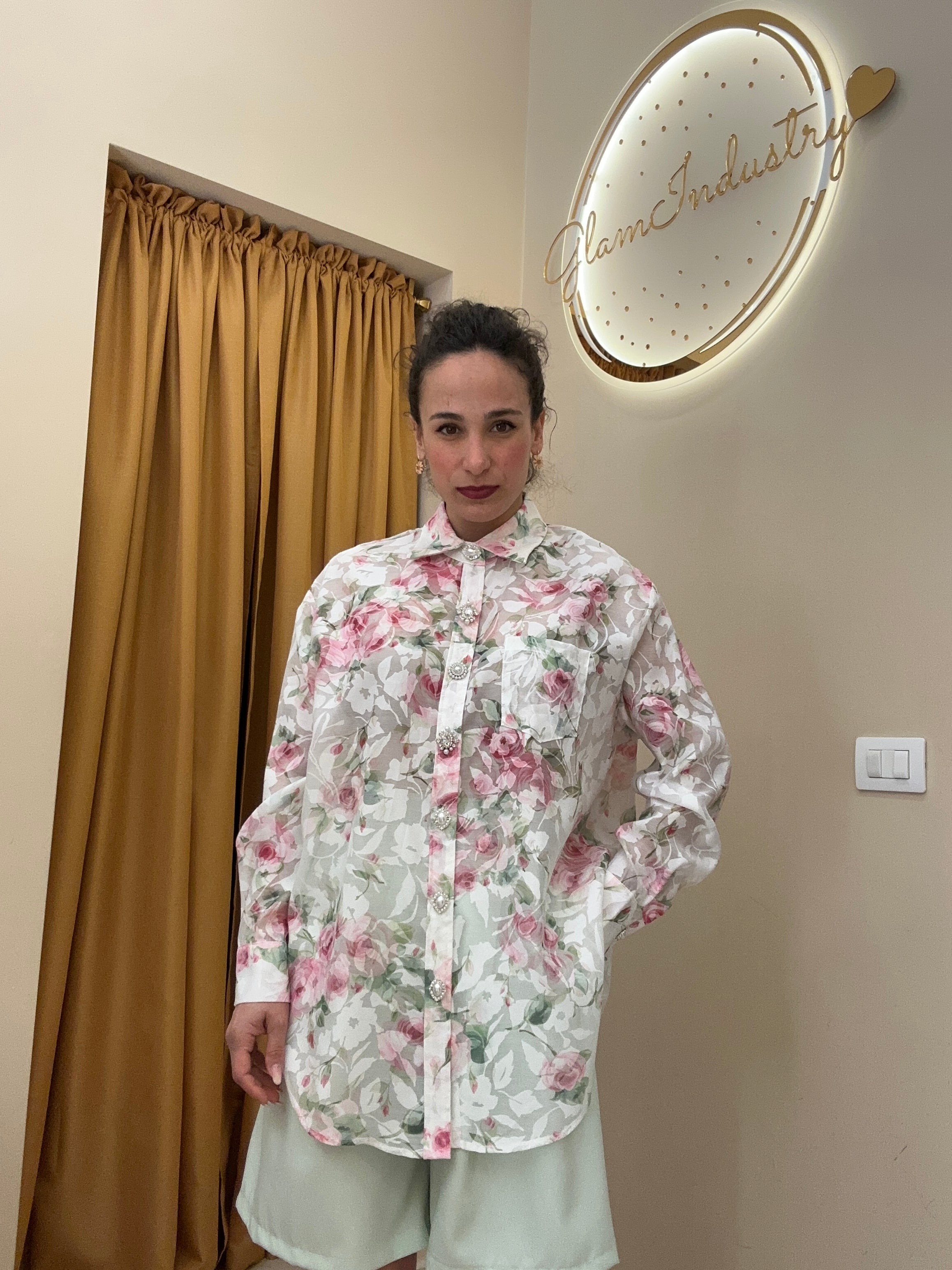 Camicia Simona con fiori