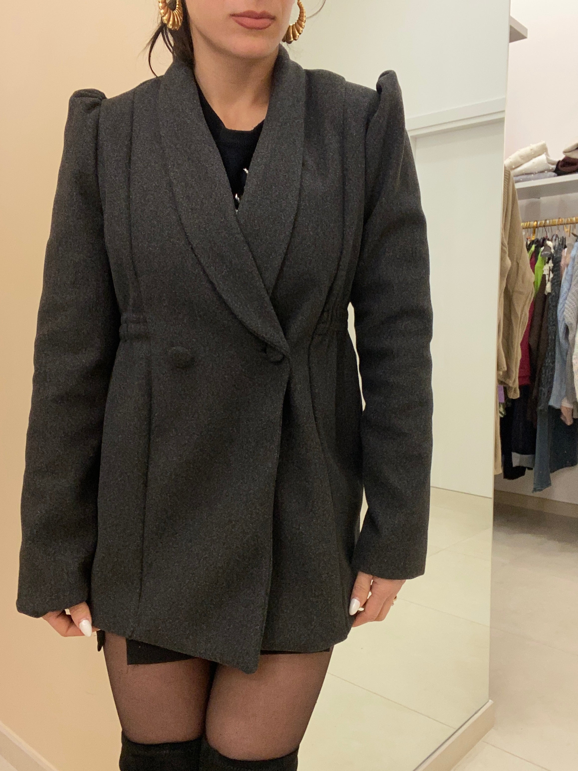 Cappottino manica a sbuffo