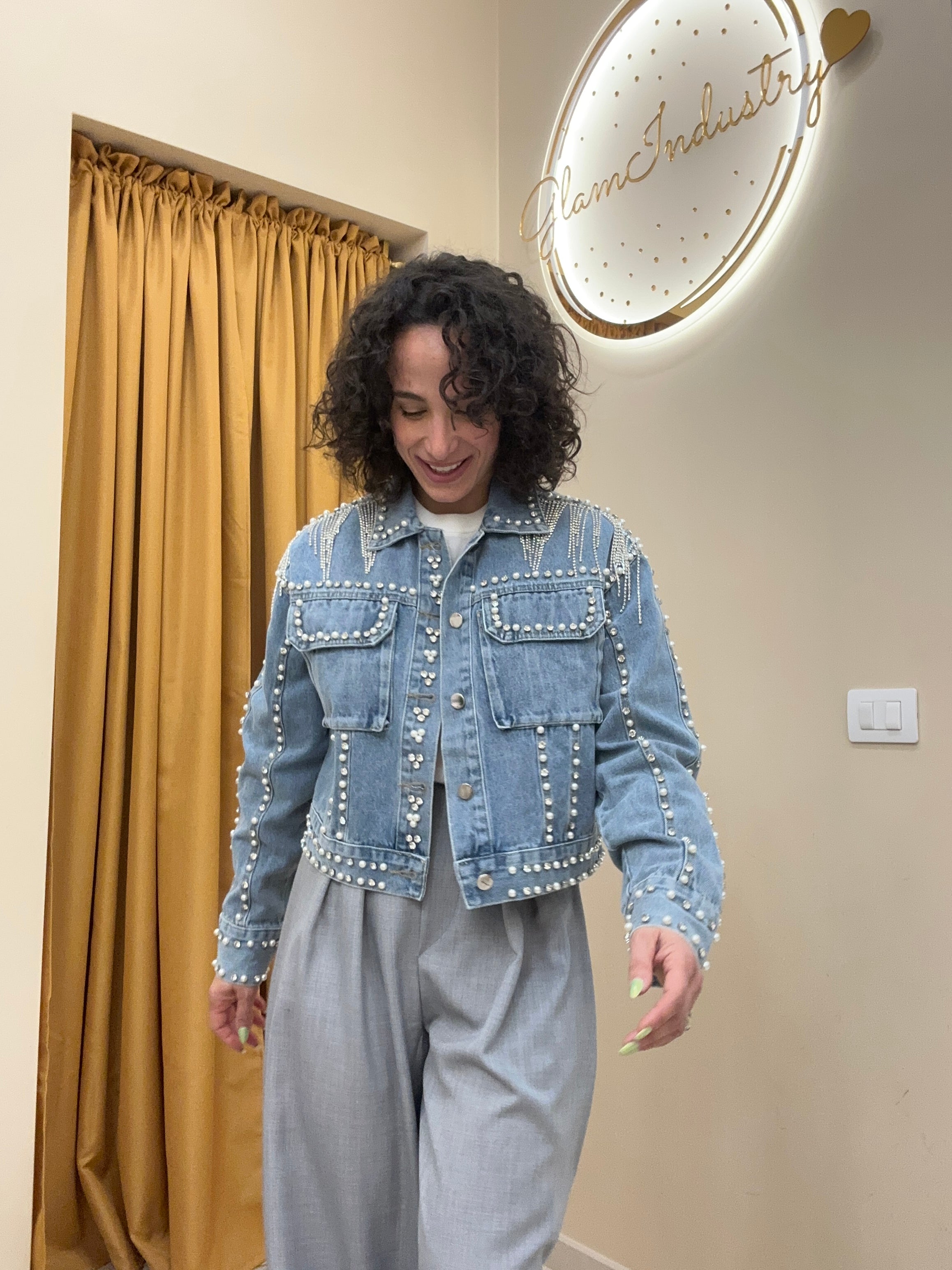 Giacca jeans eccentrica