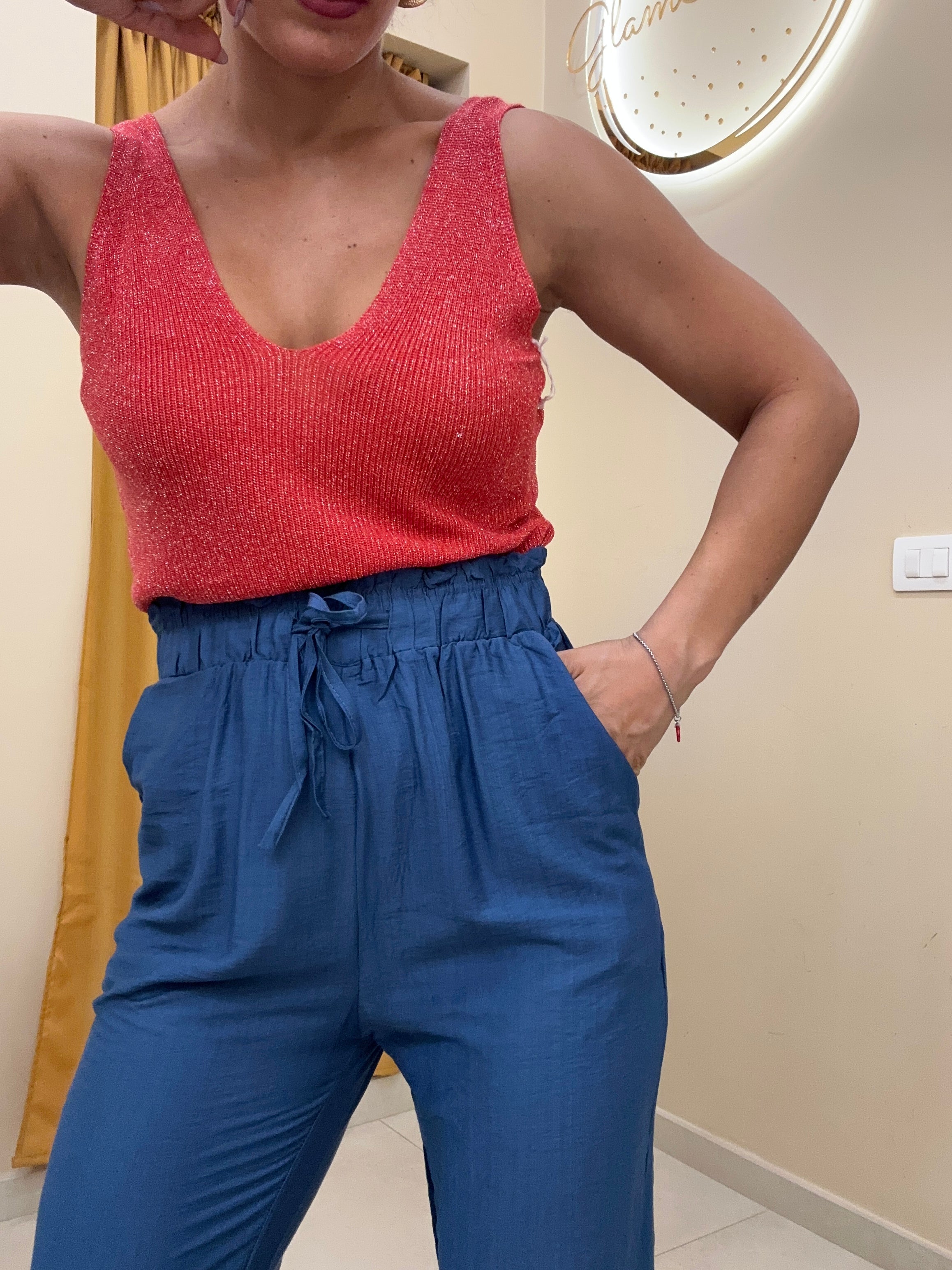 Top dettaglio lurex