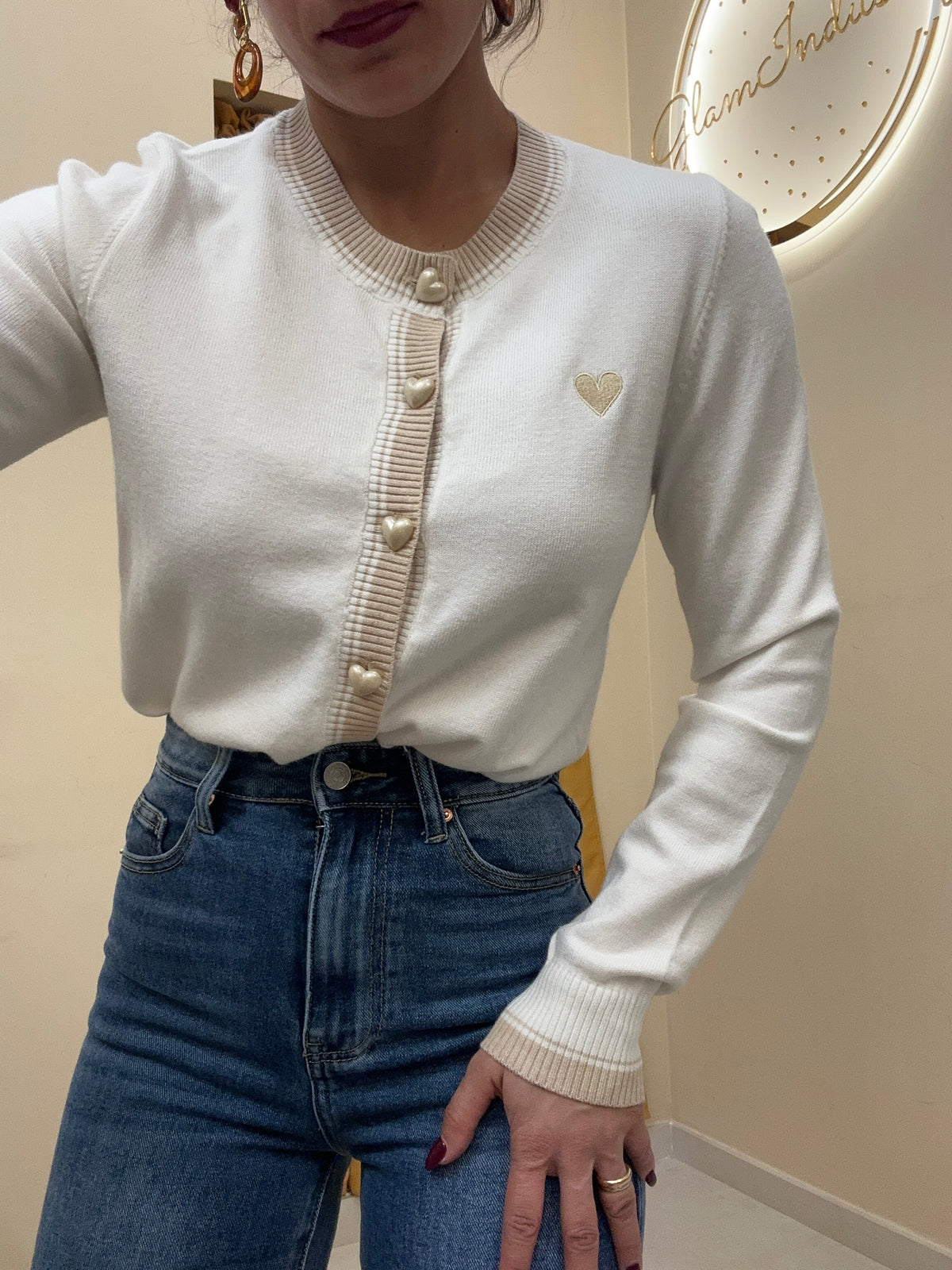 Cardigan cuori
