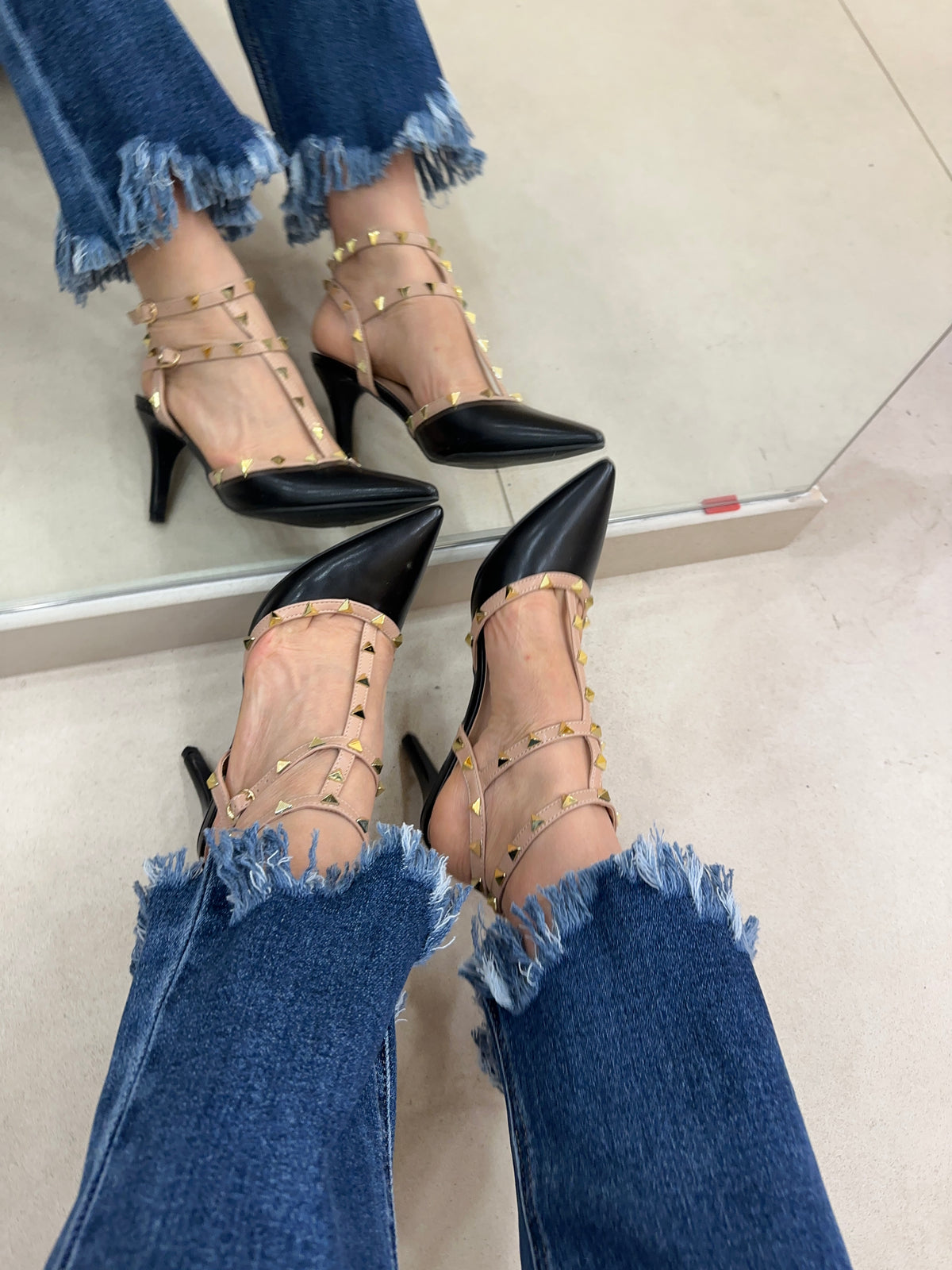 Slingback bicolor 6311