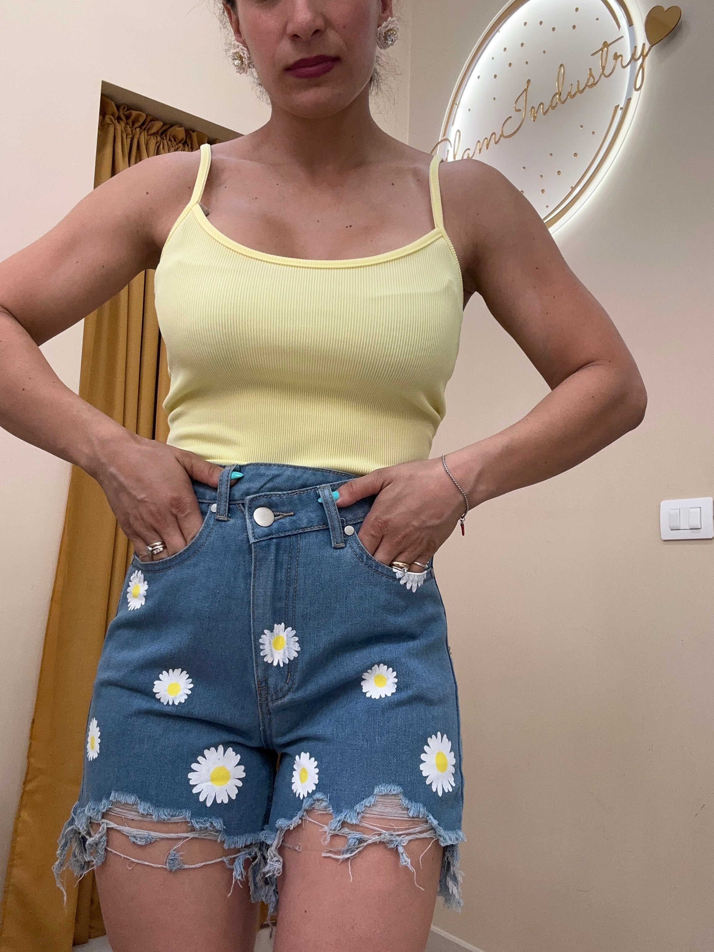Denim girasoli