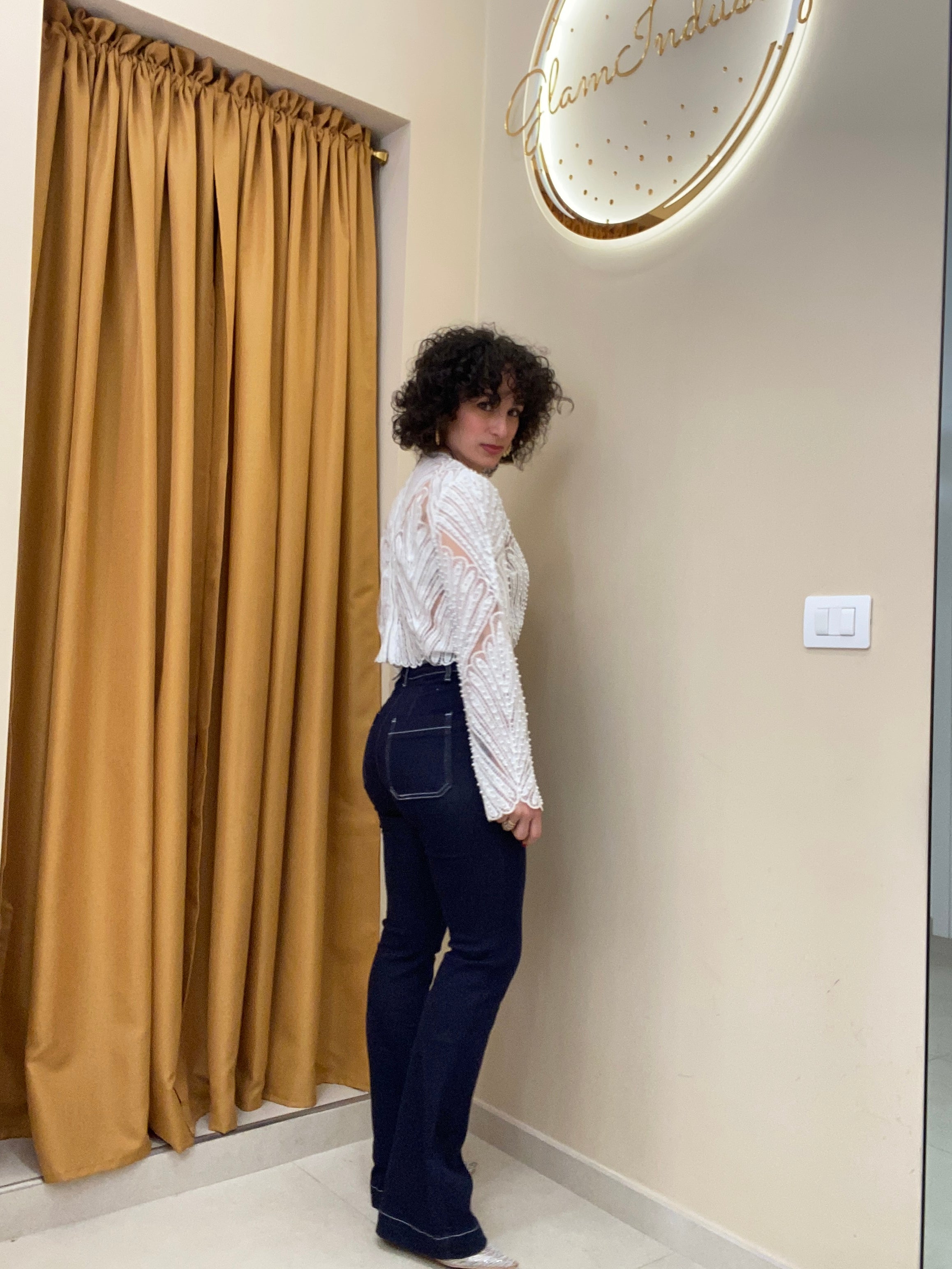 Denim cuciture bianche