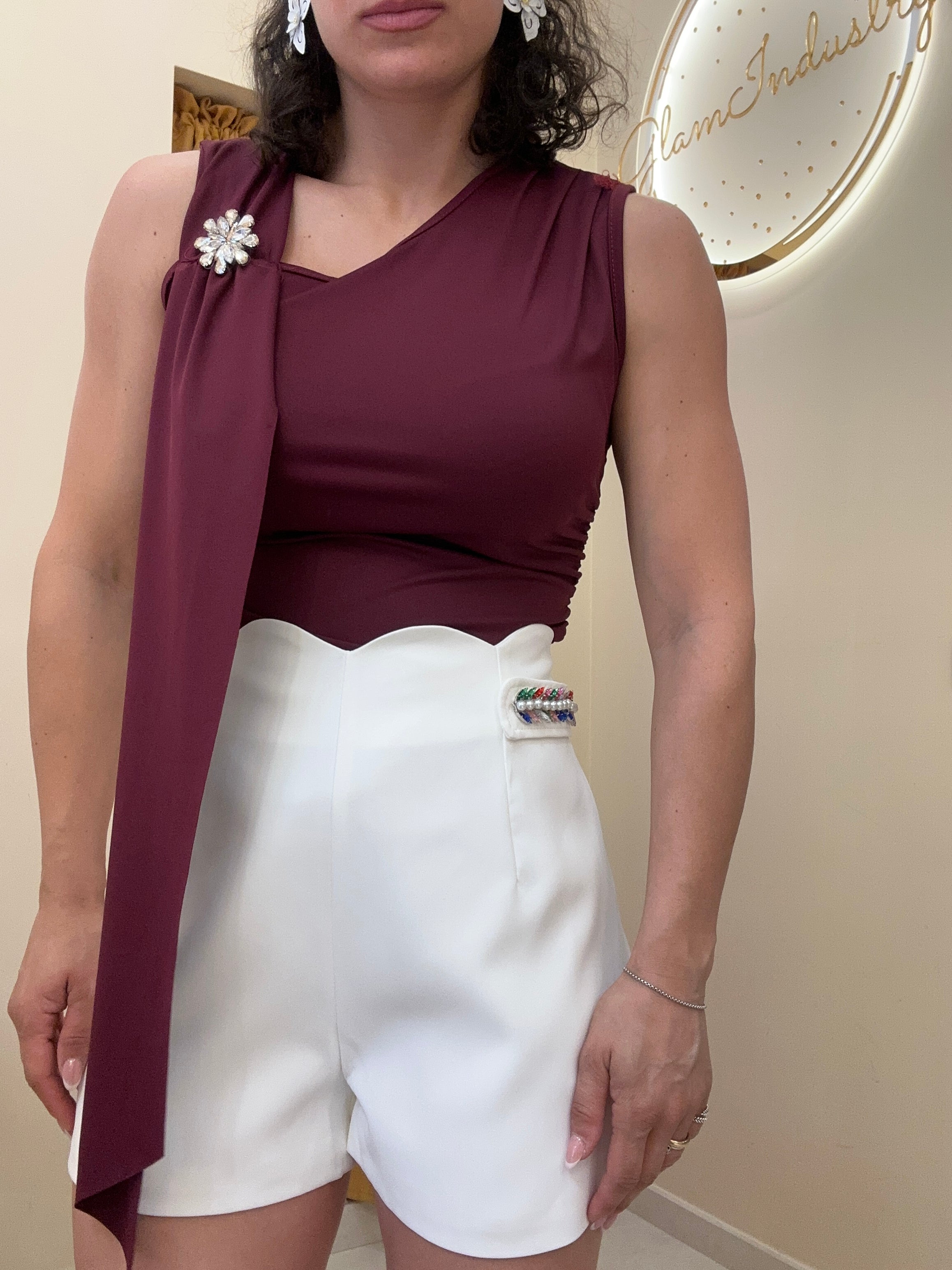 Canotta lycra spilla