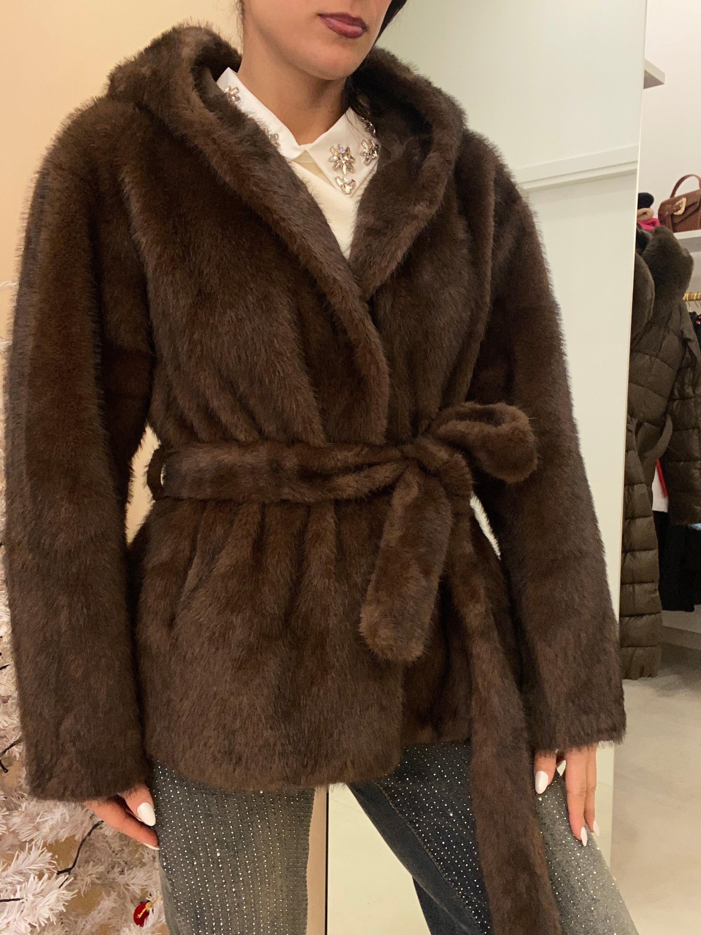 EcoVisone accappatoio marrone