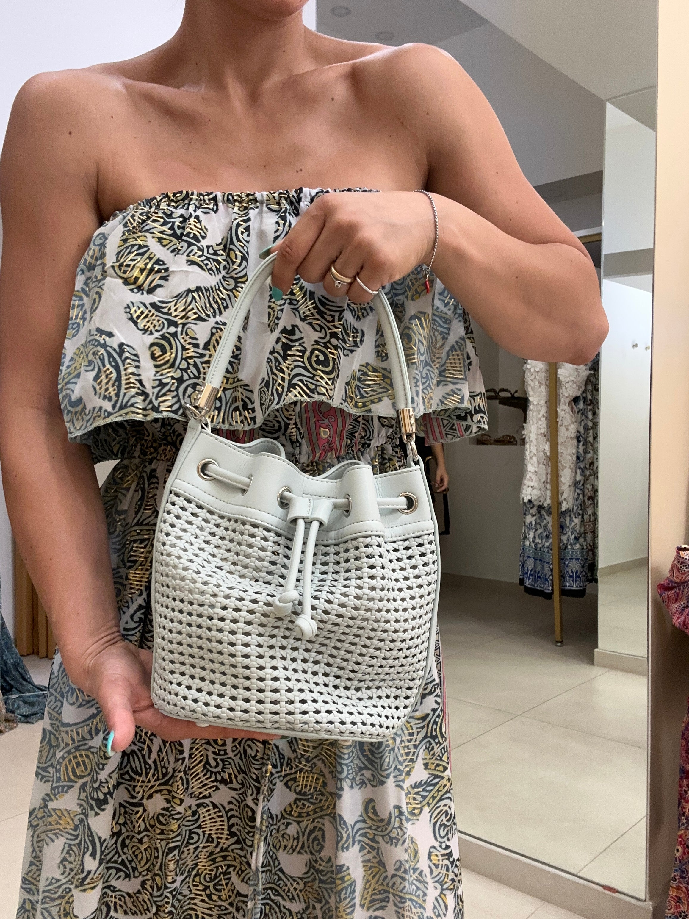 Borsa secchiello ecopelle