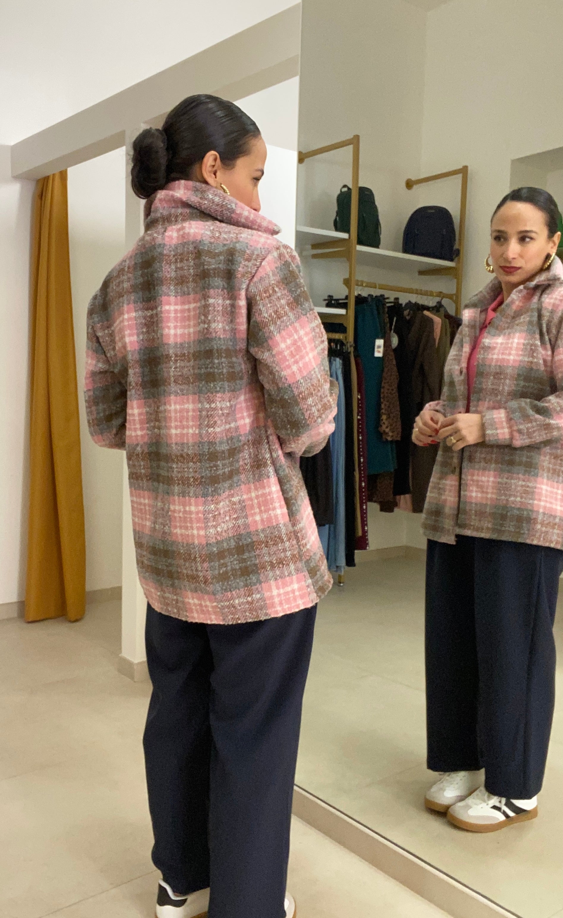 camicia/cappottino in boucle