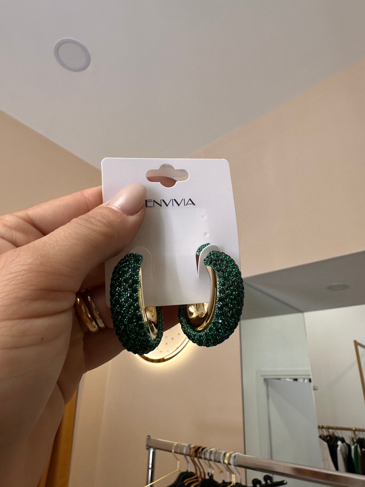 Orecchini brillantinati