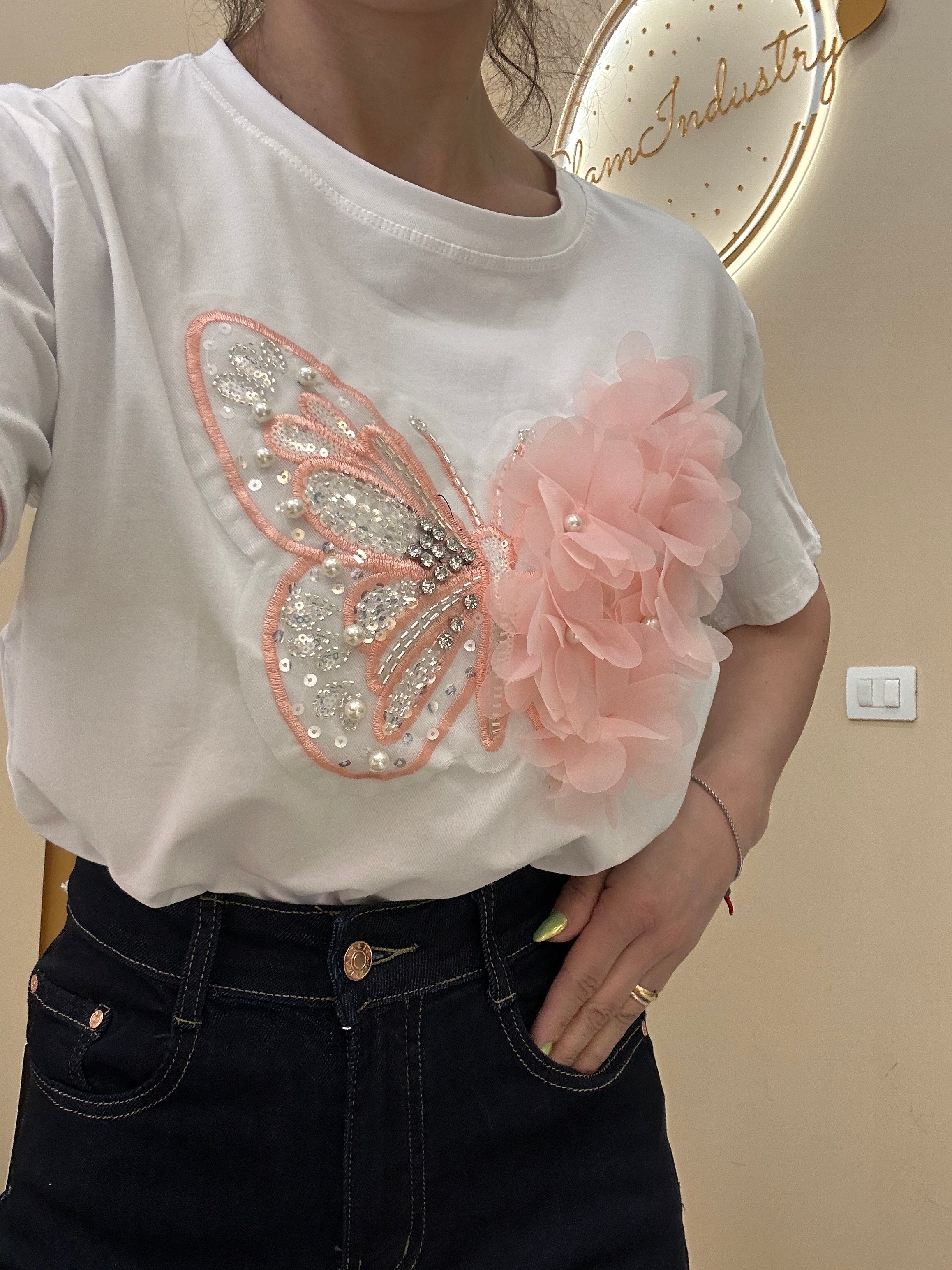 T-shirt farfalla