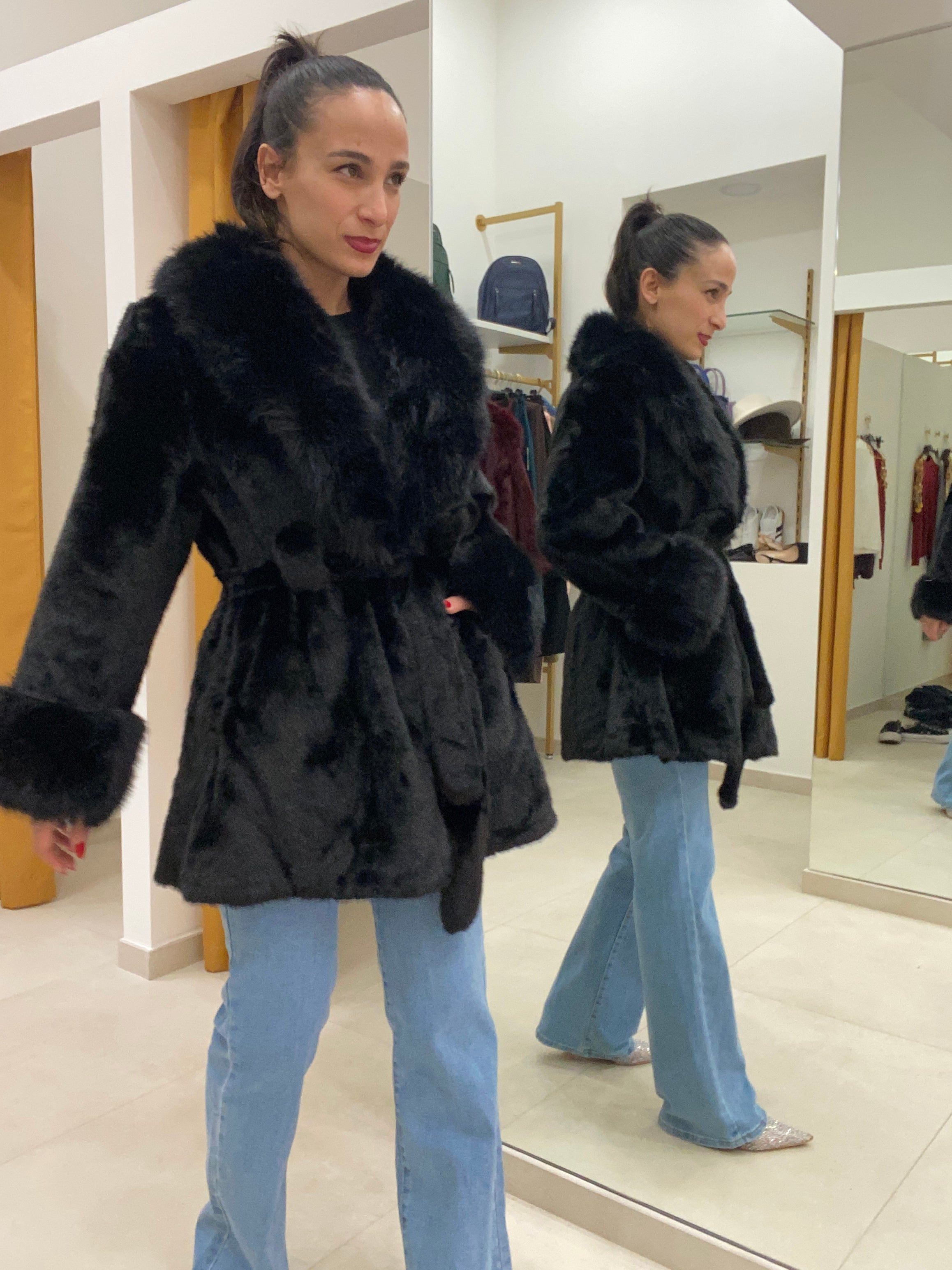 Eco pelliccia Susi nero