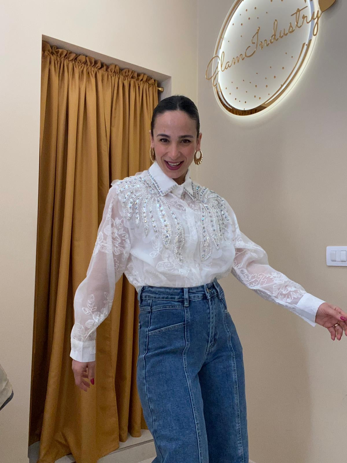 Camicia ali white