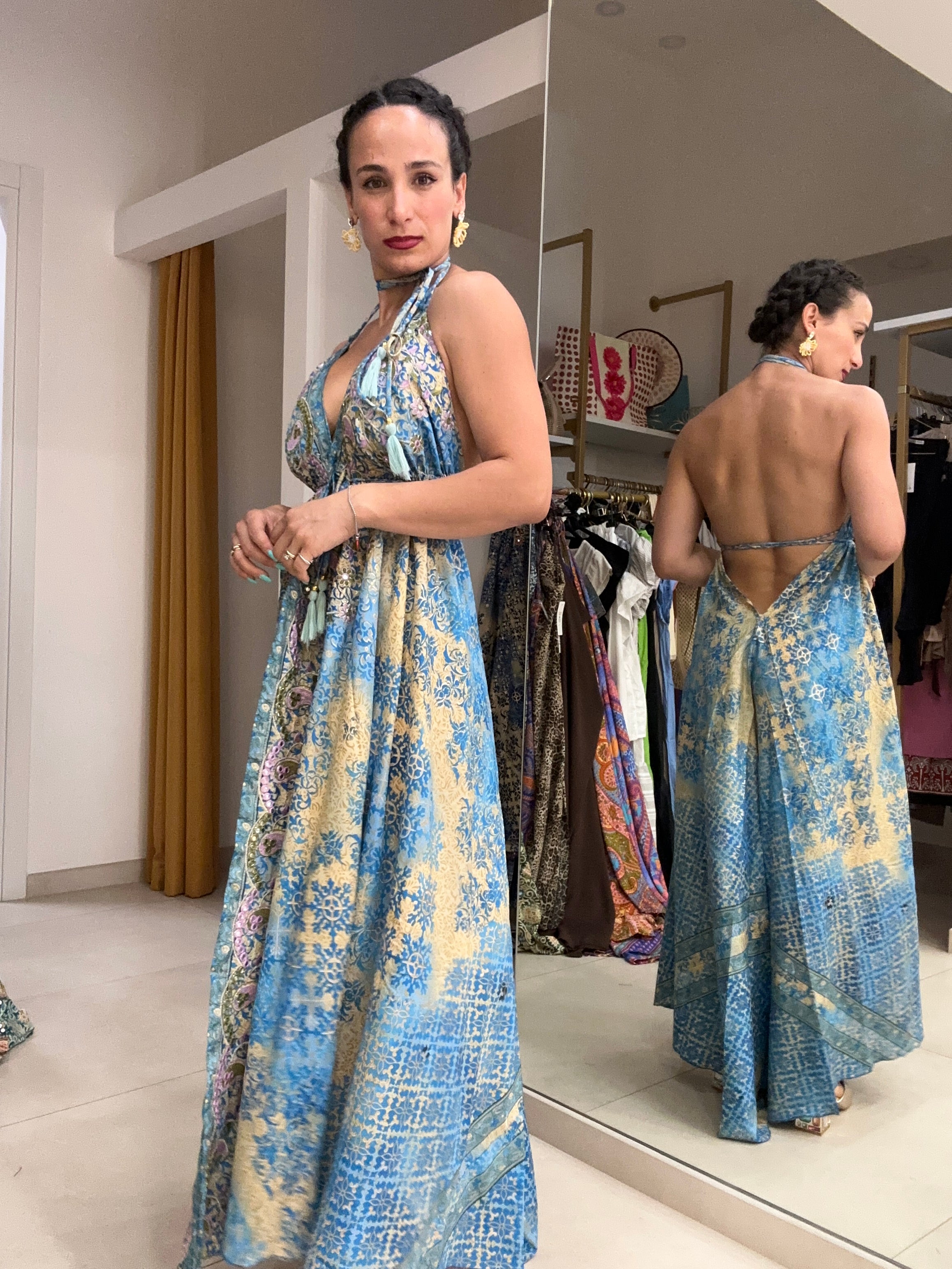 Abito india patch scollatura 4
