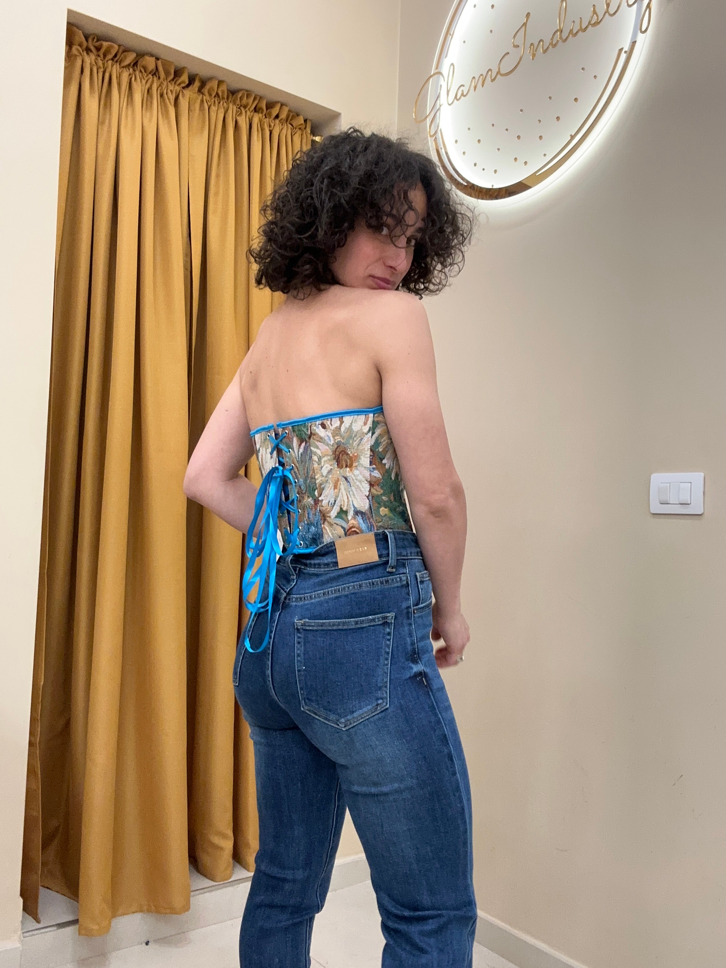 Corsetto damascato