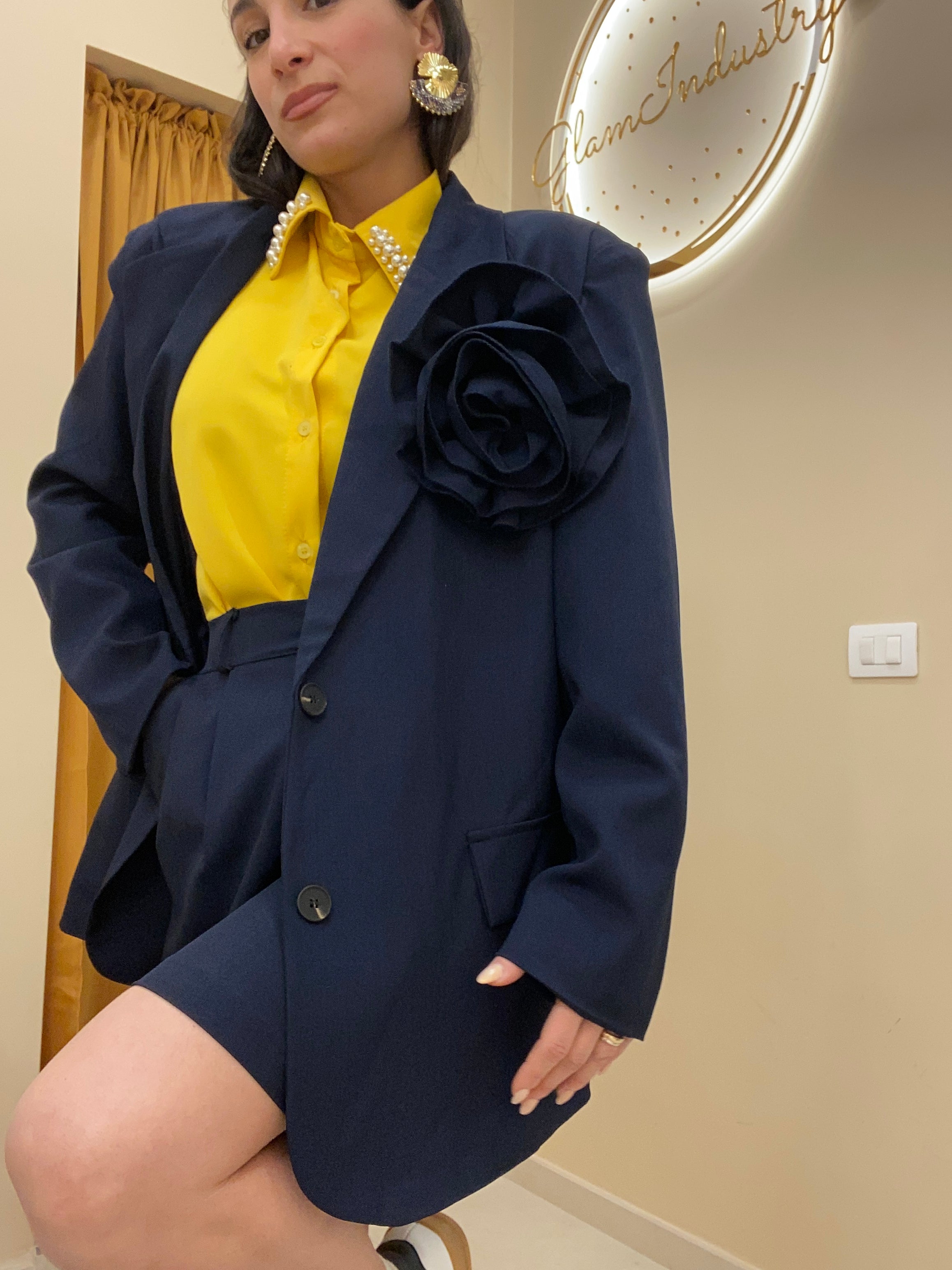 Tailleur bermuda spillaRosa