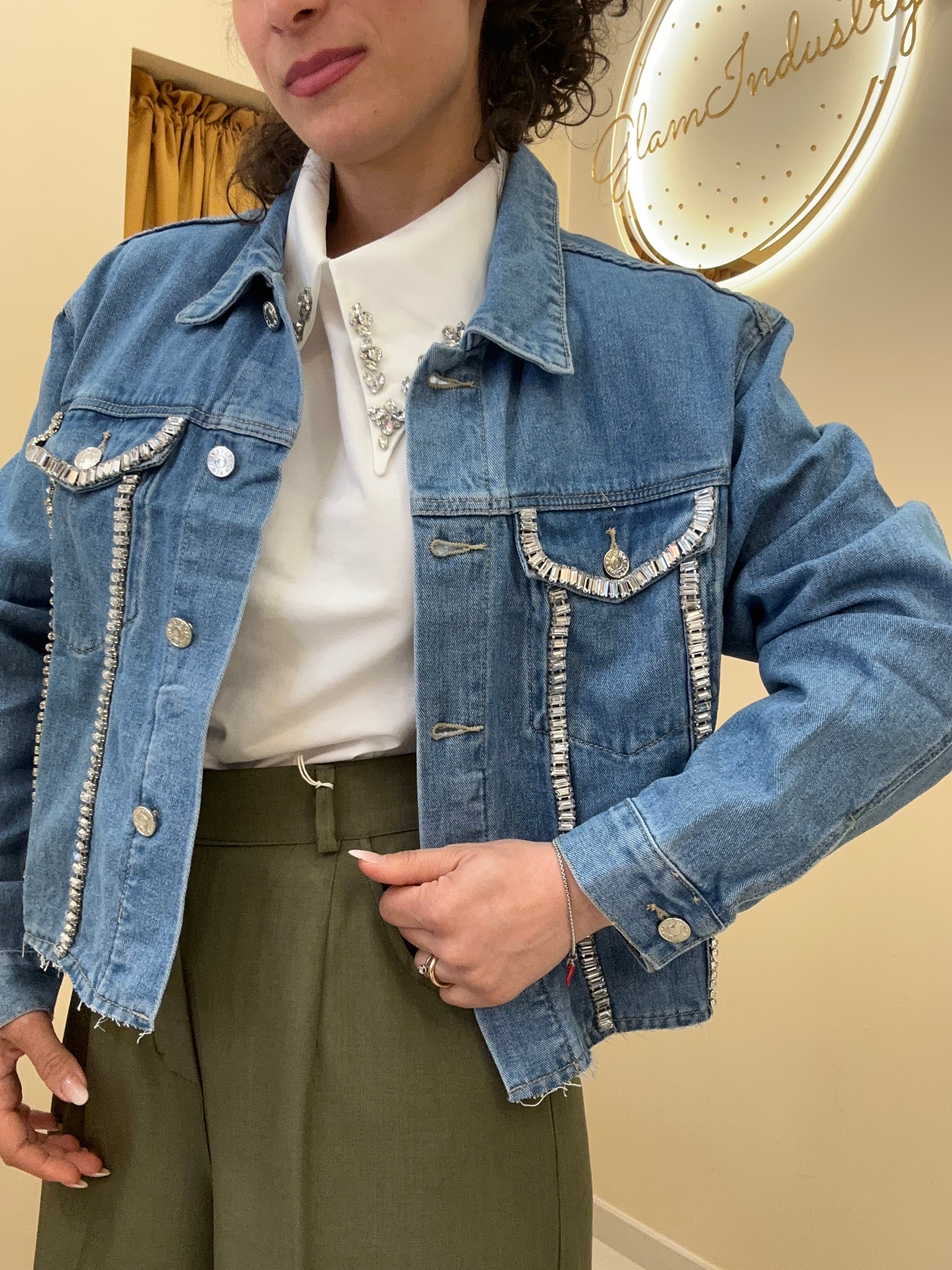 Giacca jeans “sempre cose sobrie”