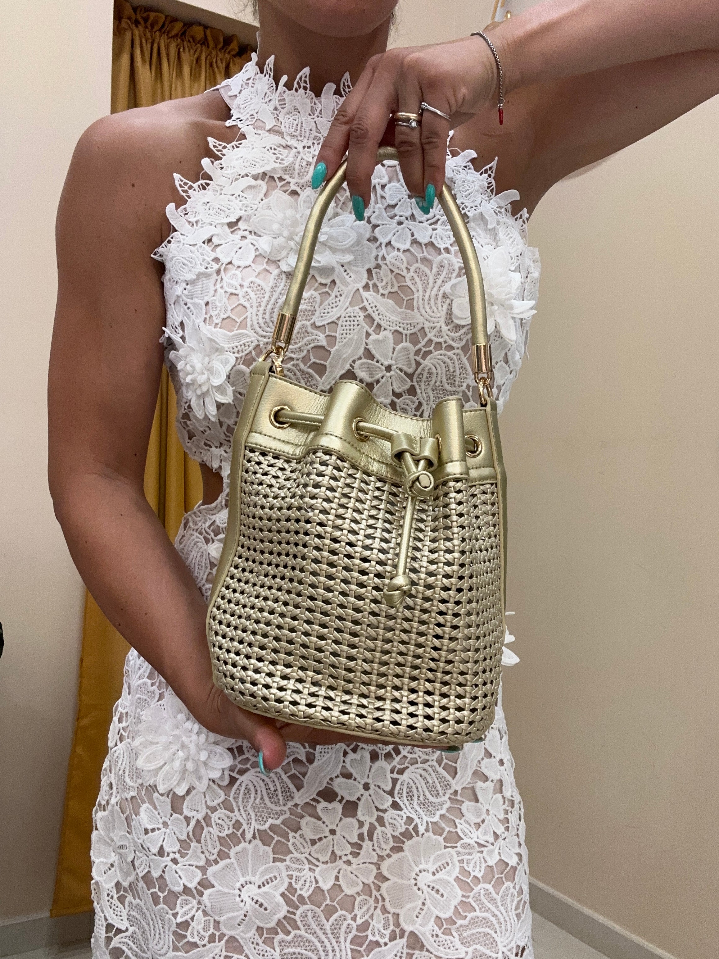 Borsa secchiello ecopelle
