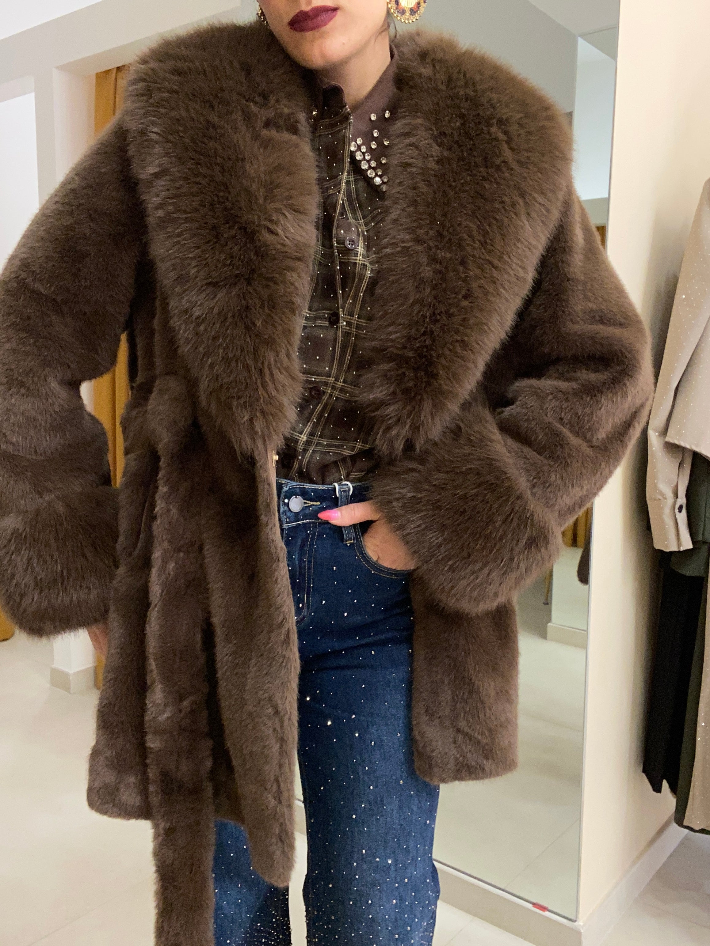 EcoPelliccia Susi MARRONE