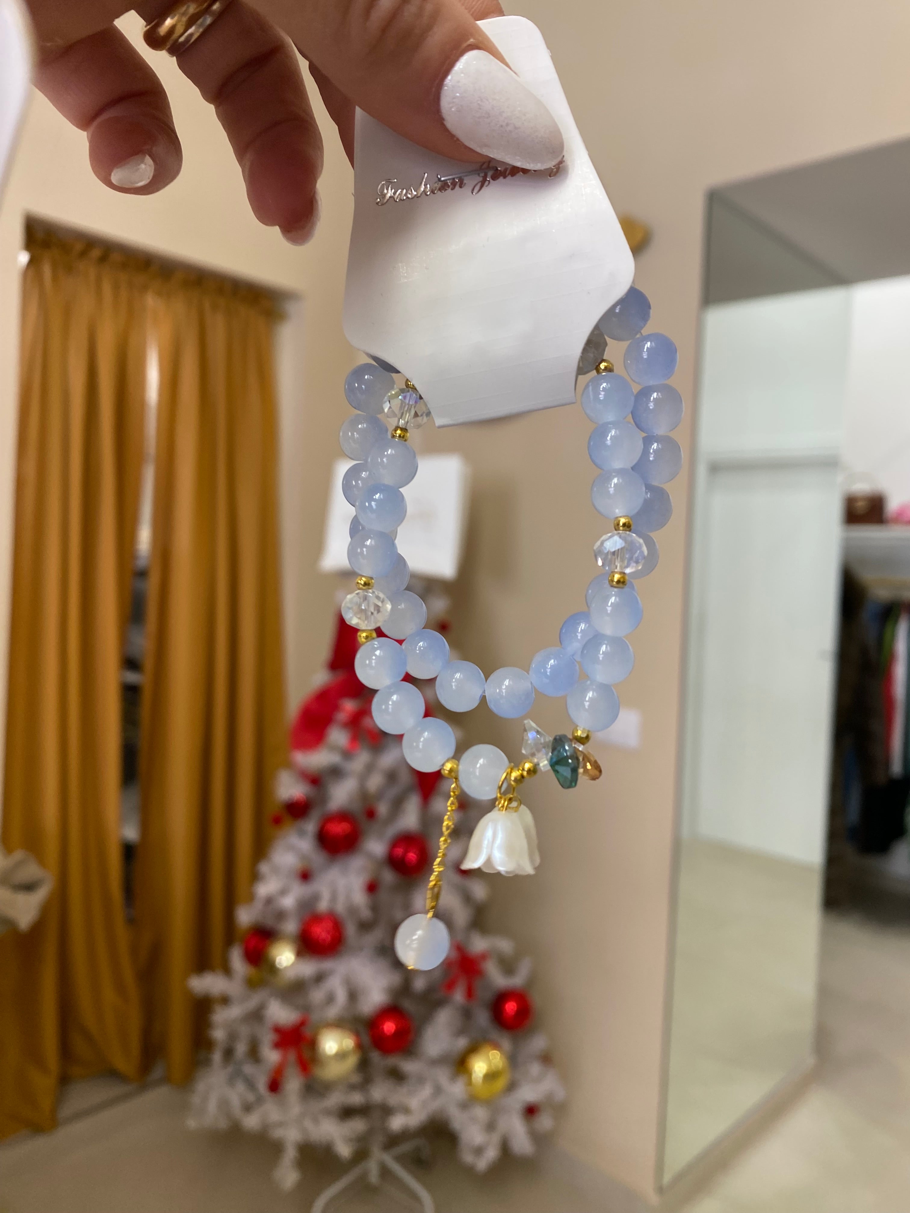 Doppio bracciale fiore