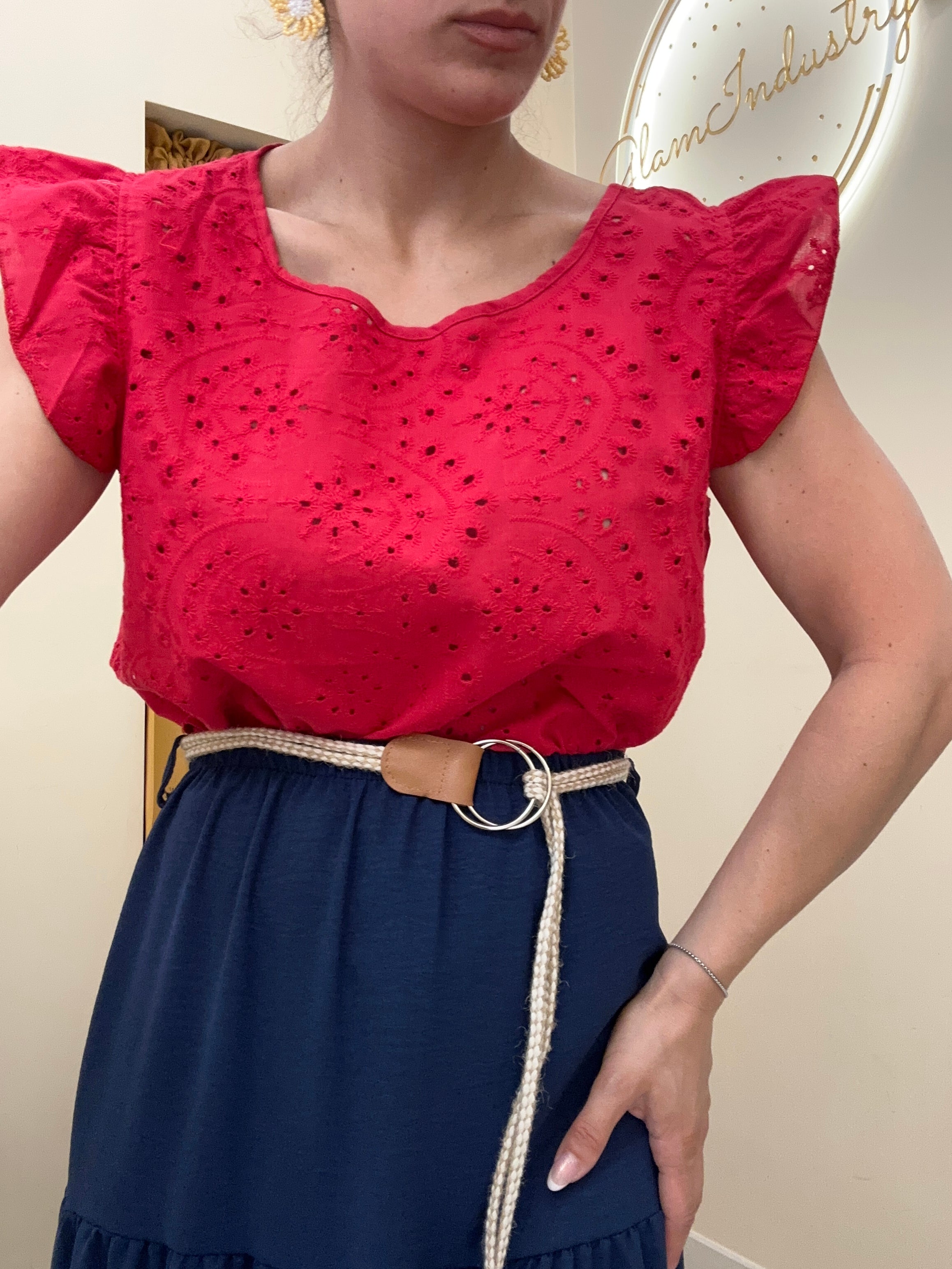 Blusa pizzo San Gallo