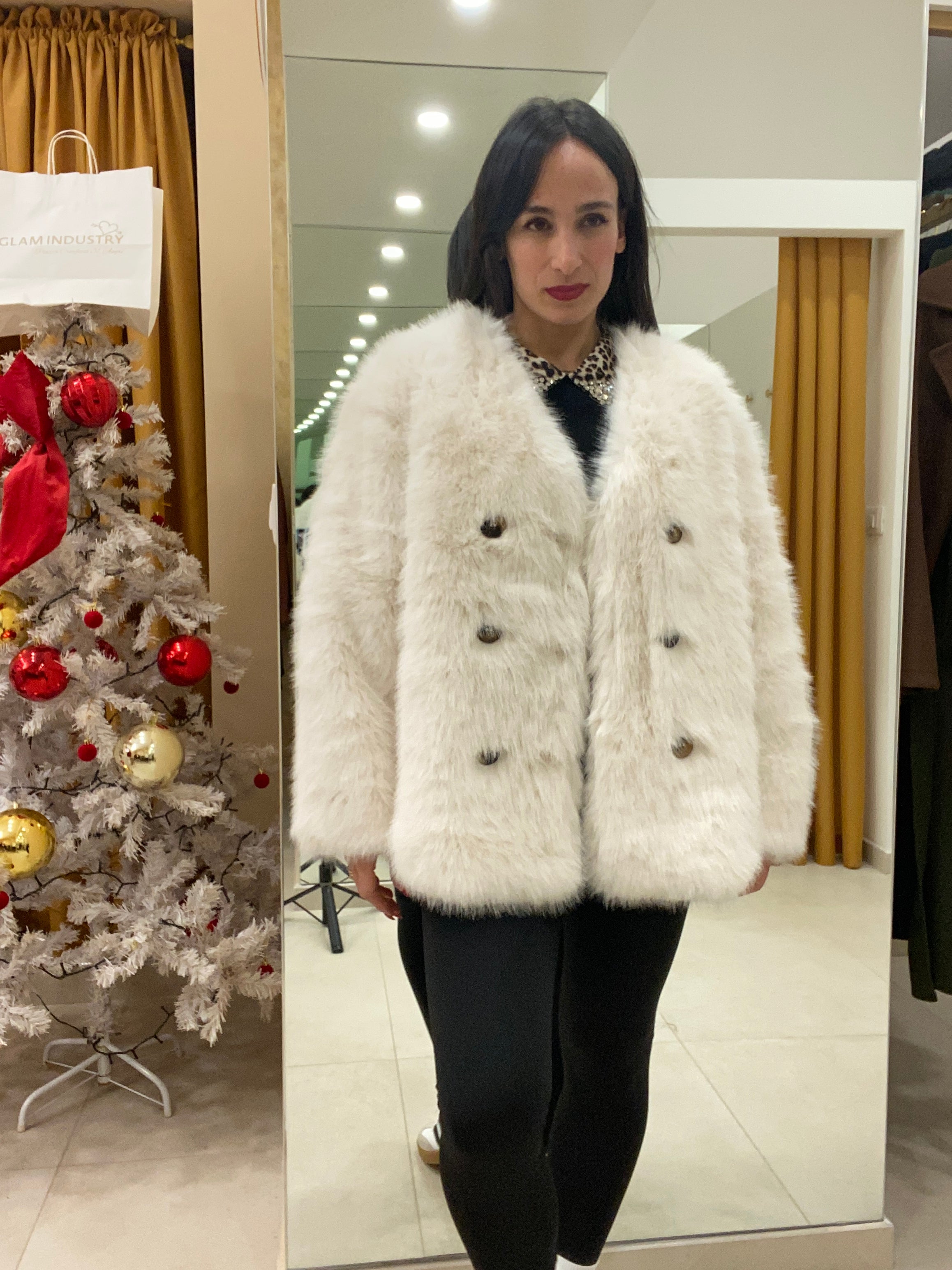 EcoPelliccia Enza Bianca