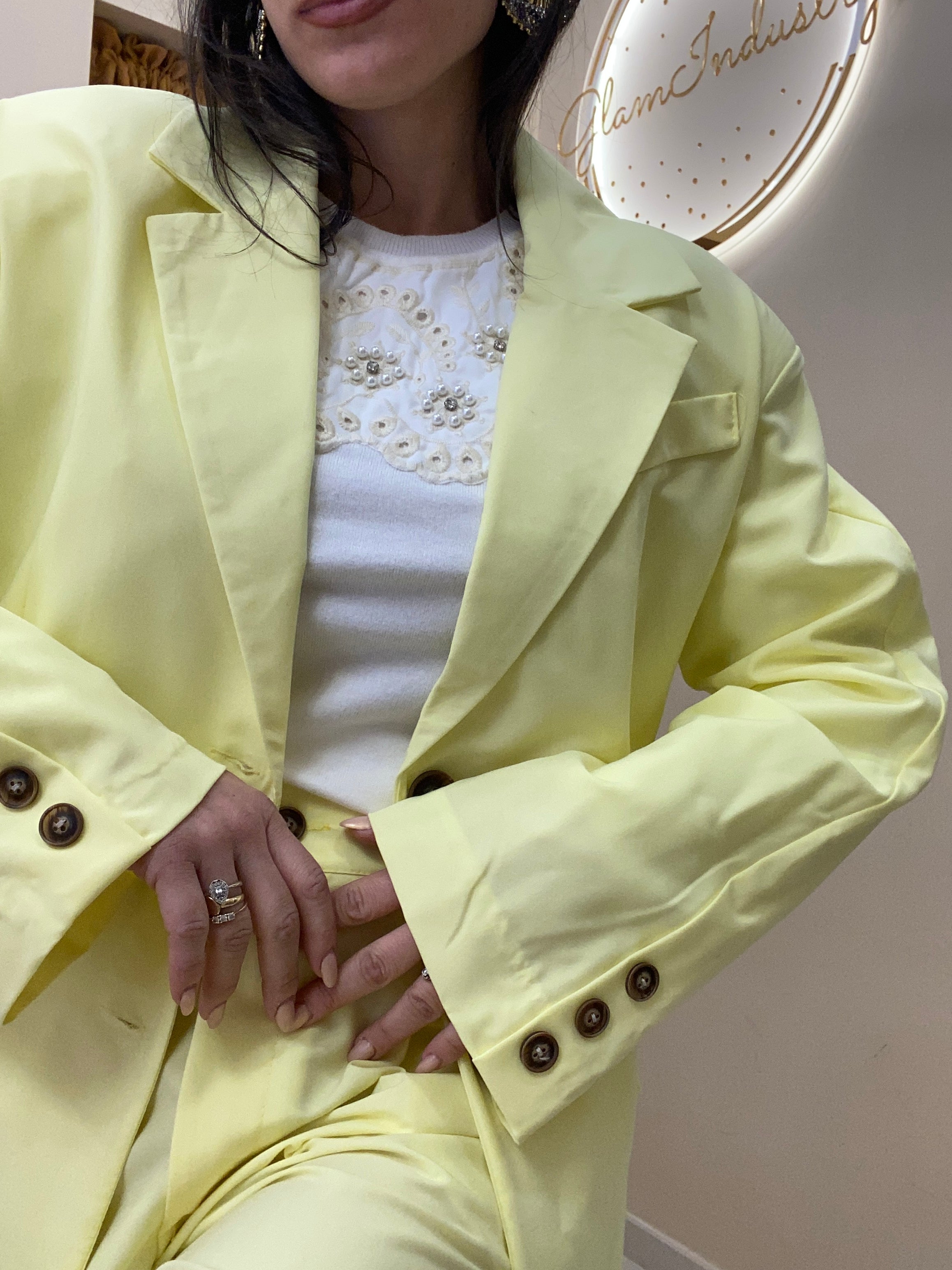 Tailleur giallo city