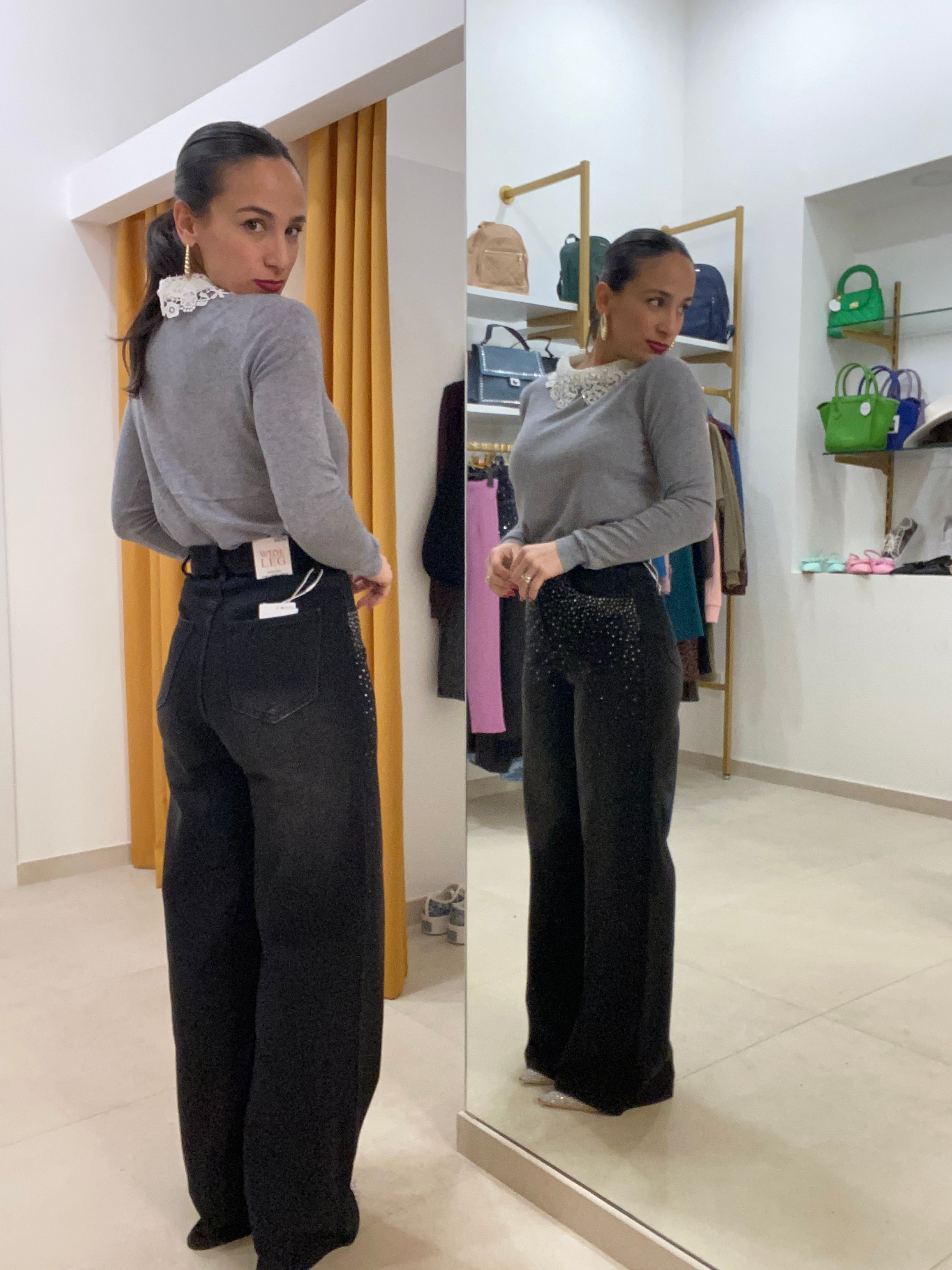 Denim Black brillantini