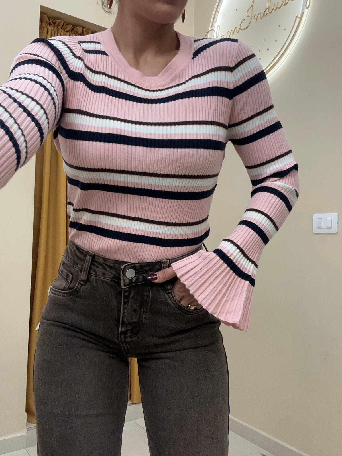 Maglia costine Campanella