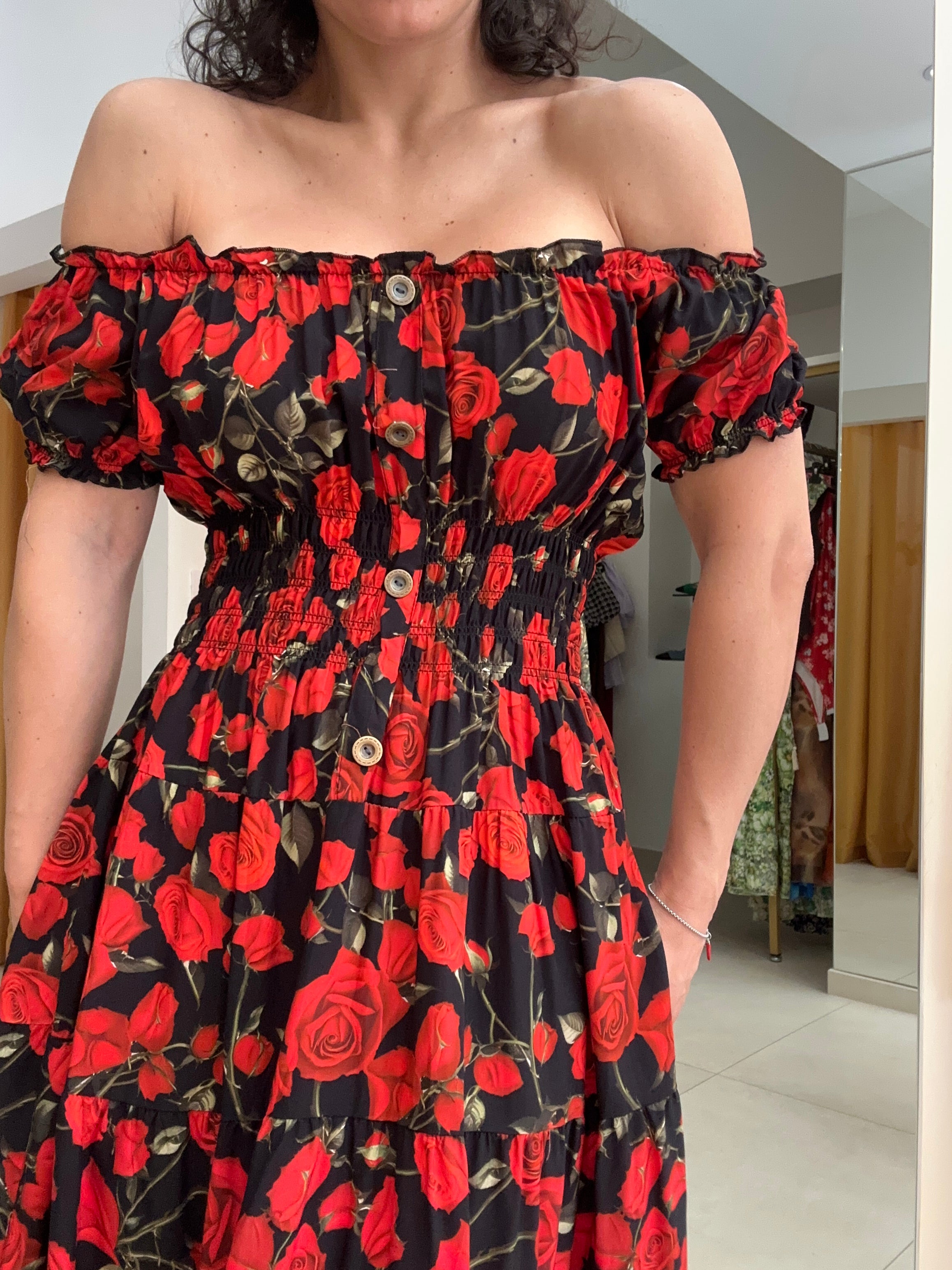 Abito rose rosse per te