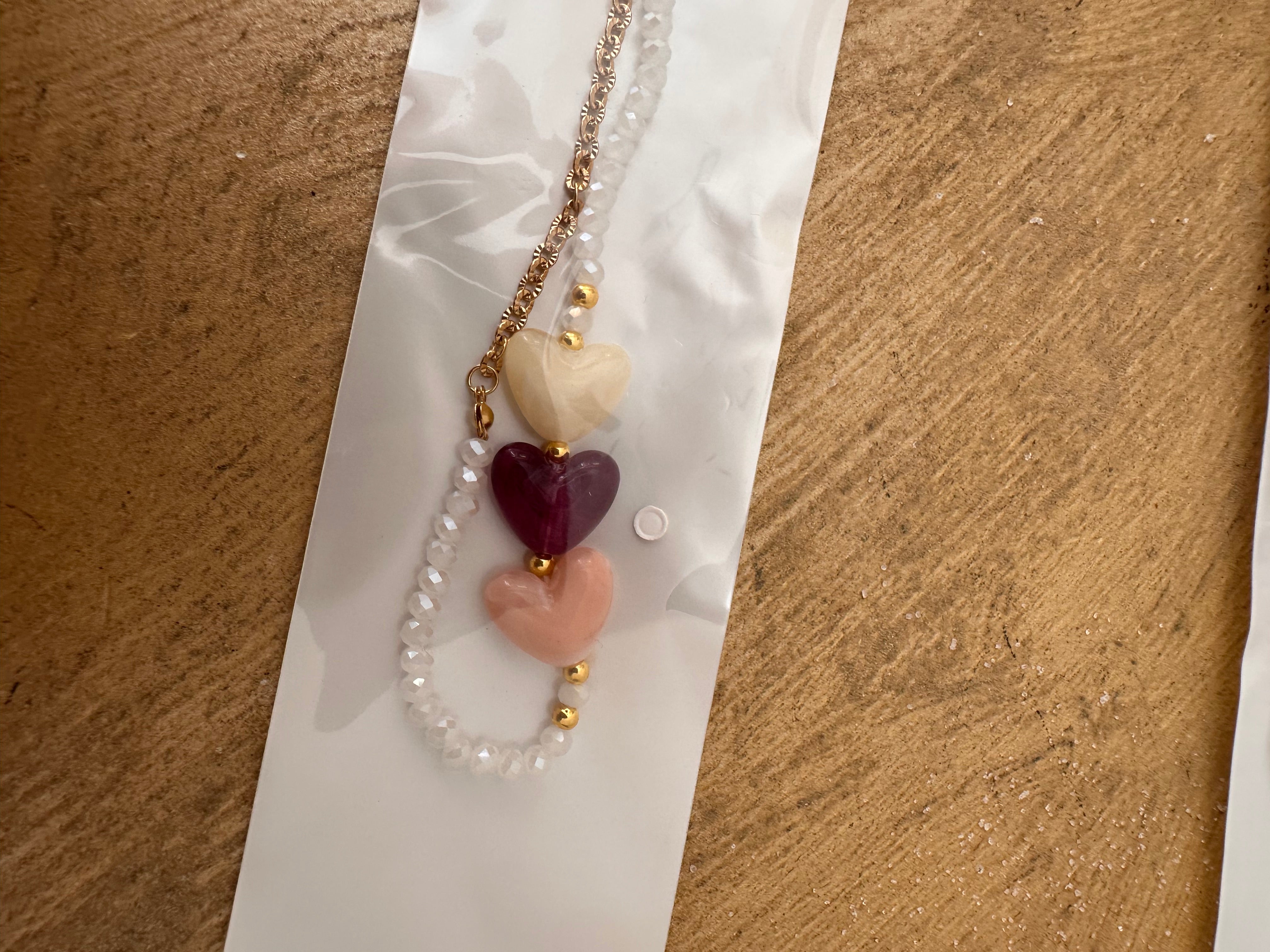 Collana tre cuori