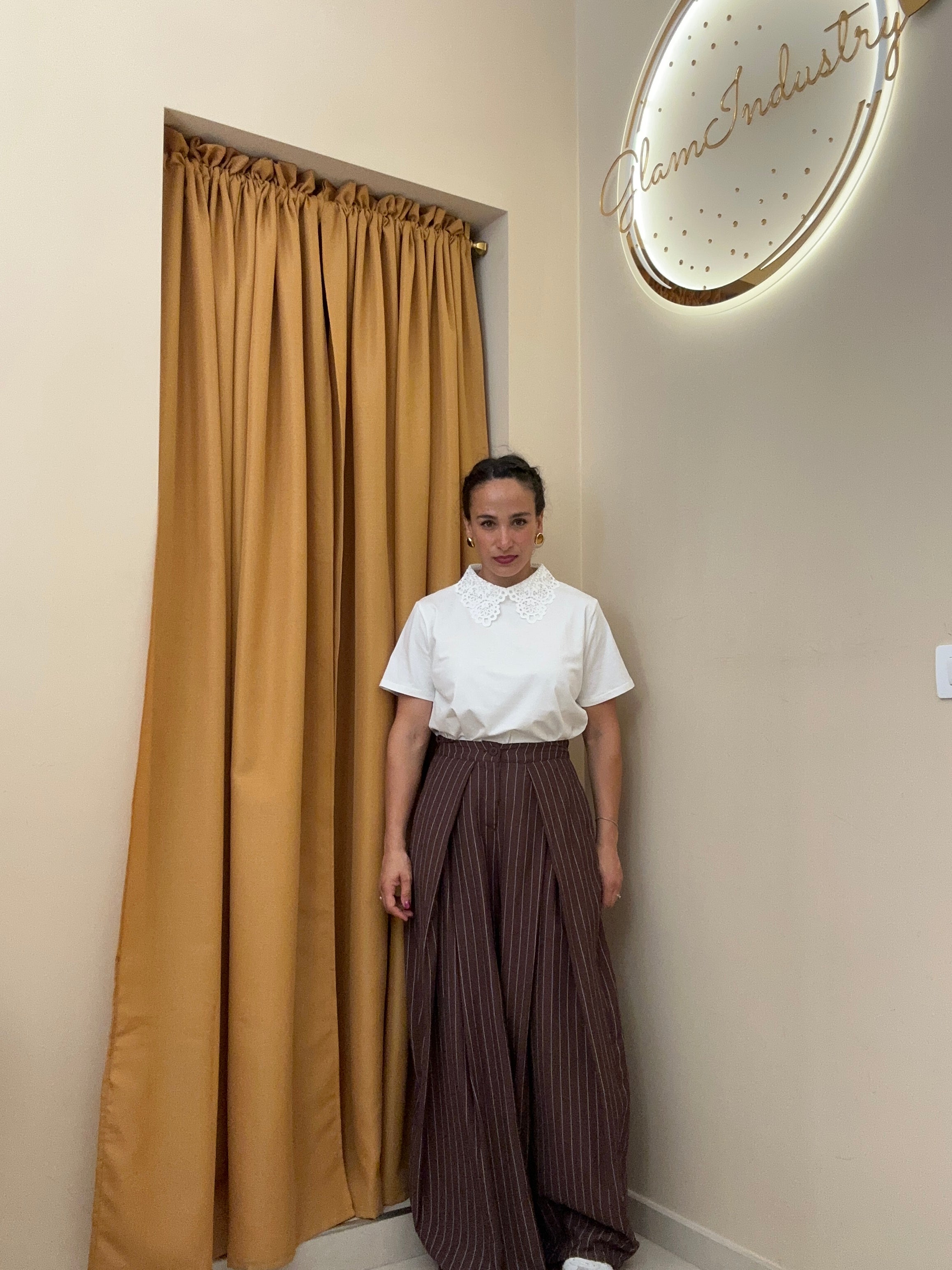 Tailleur gessato MARRONE
