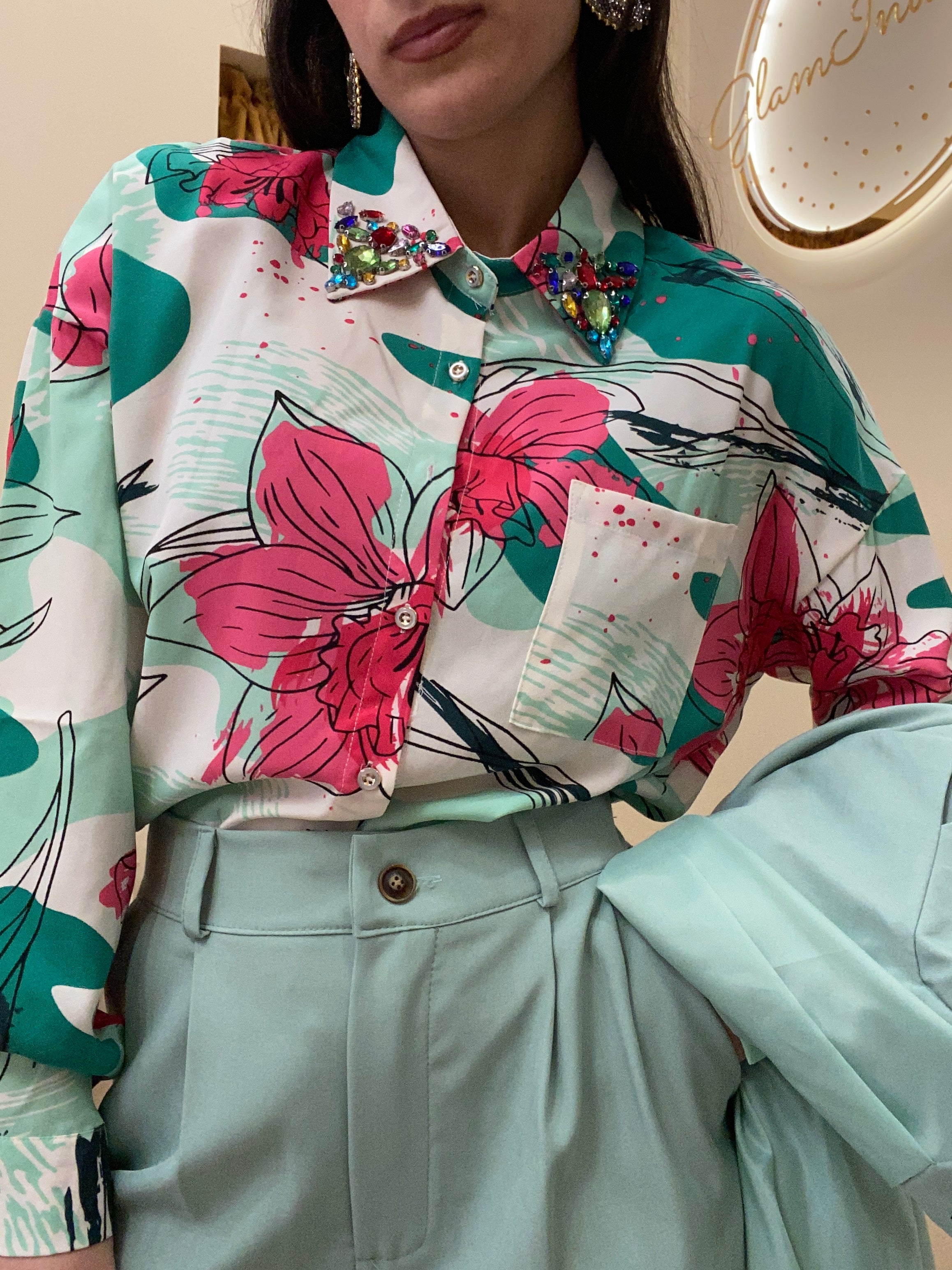 Camicia Marina verde