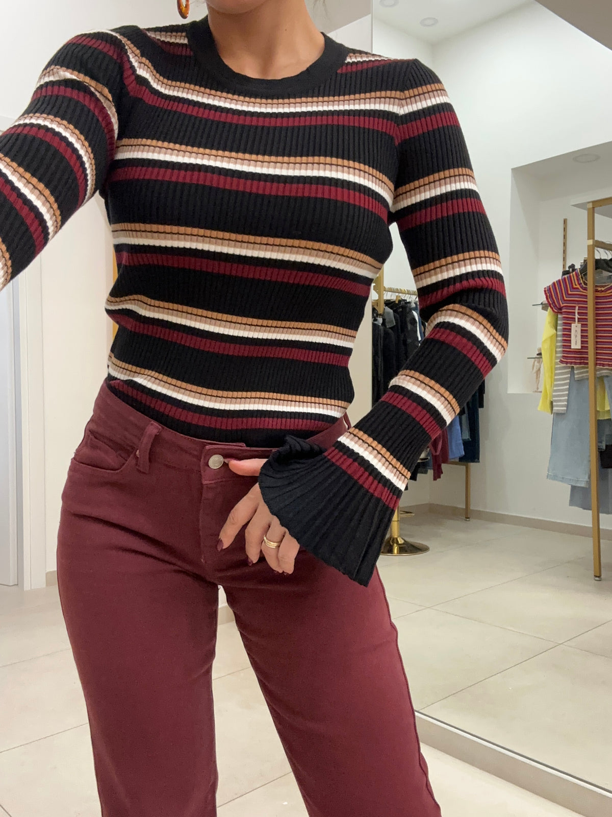Maglia costine Campanella