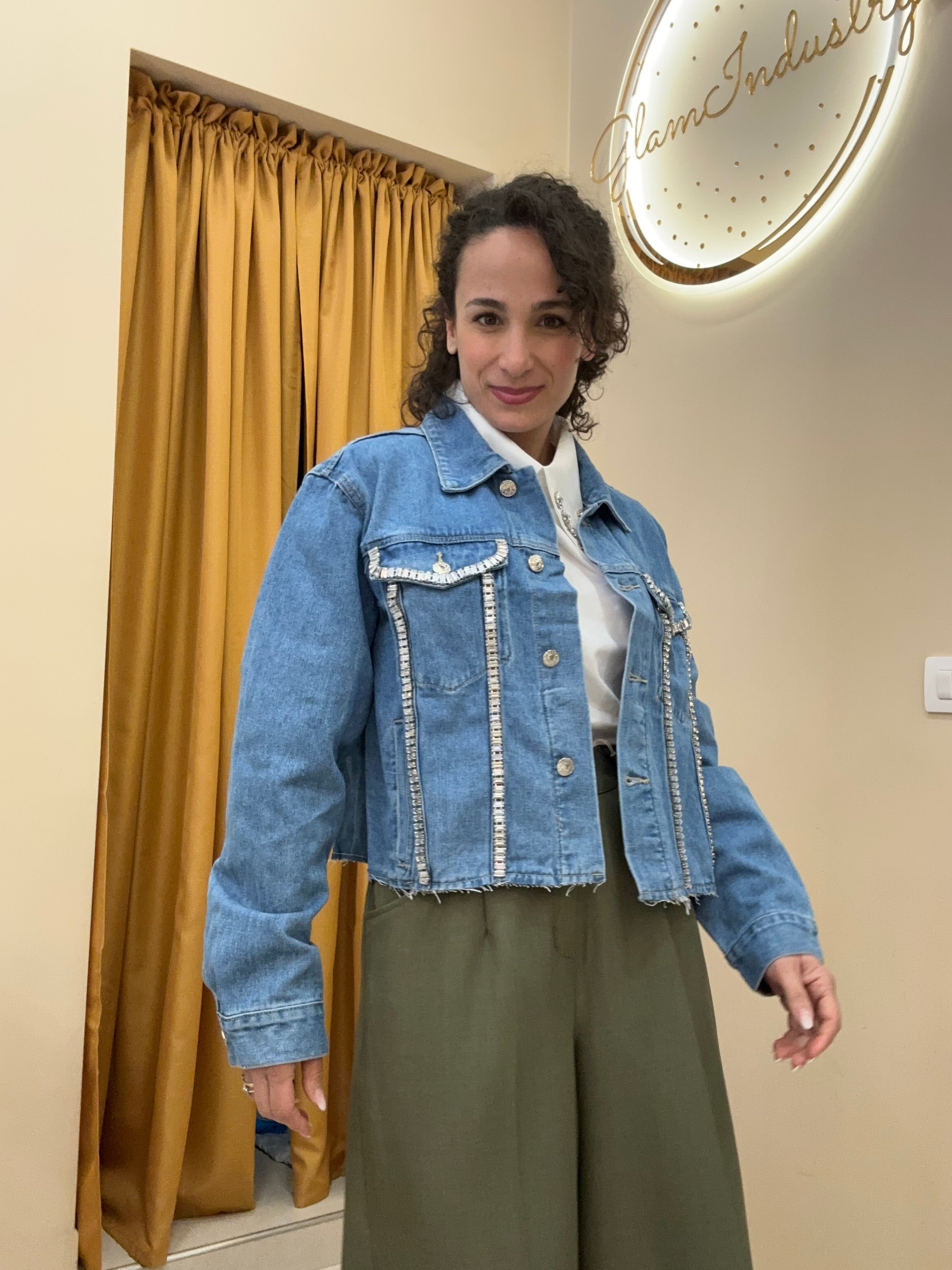 Giacca jeans “sempre cose sobrie”