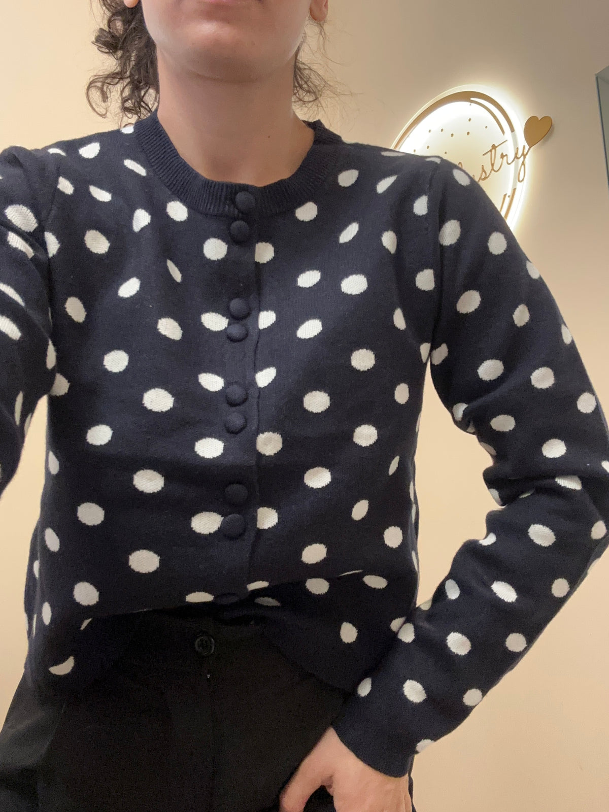 Cardigan pois