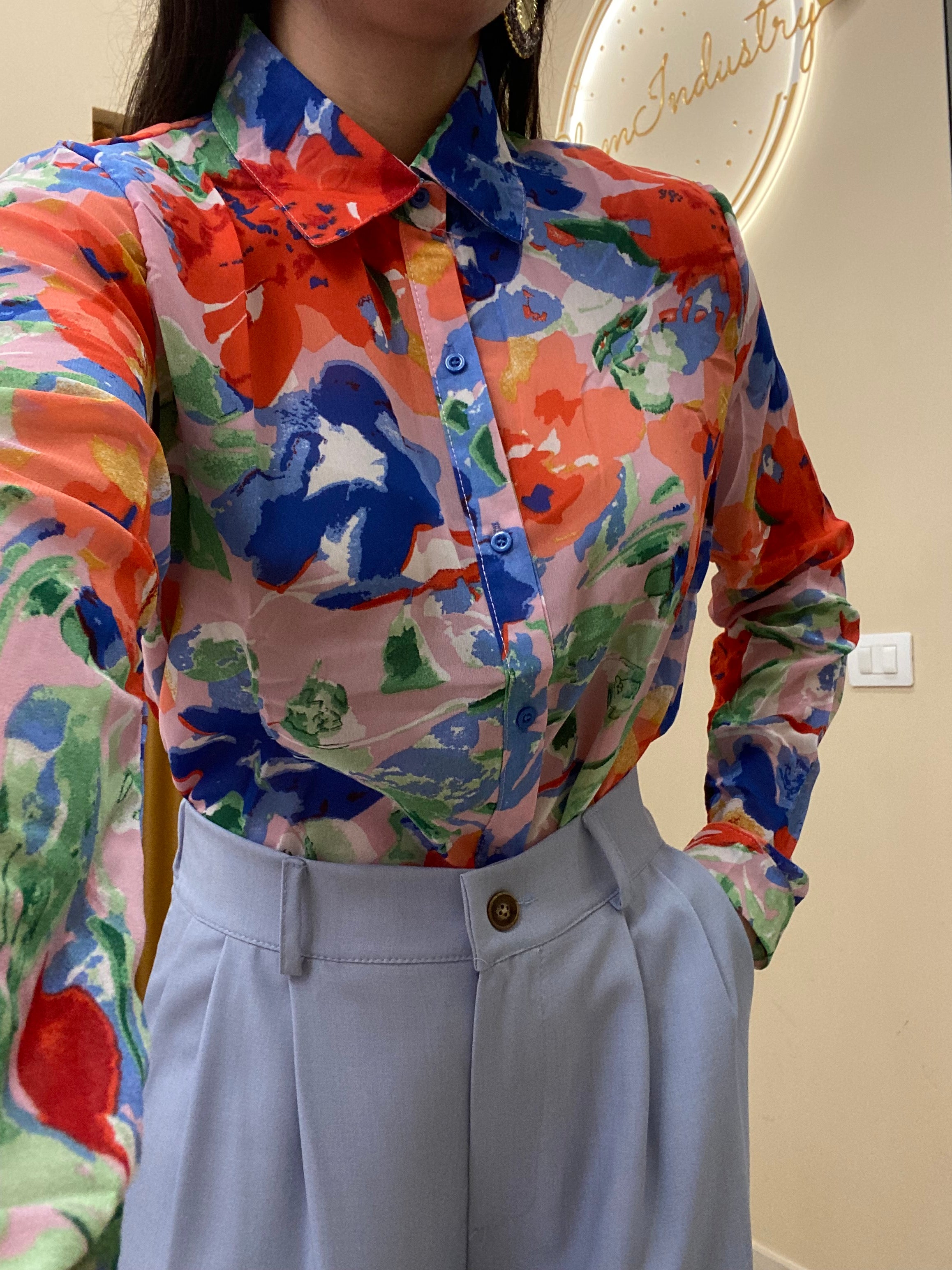 Camicia prato fiorito