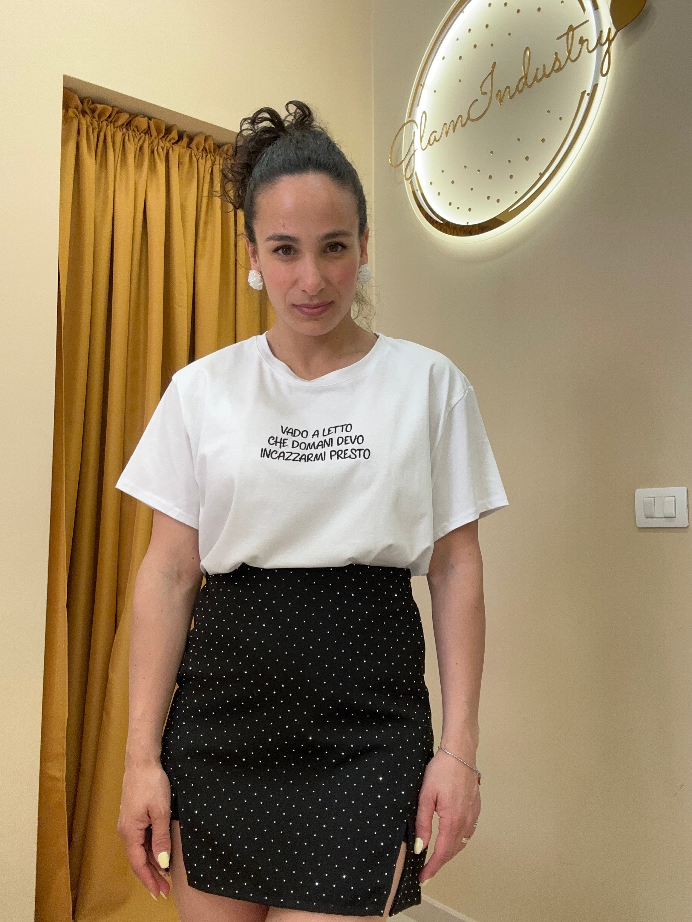 T-Shirt vado a letto NERA