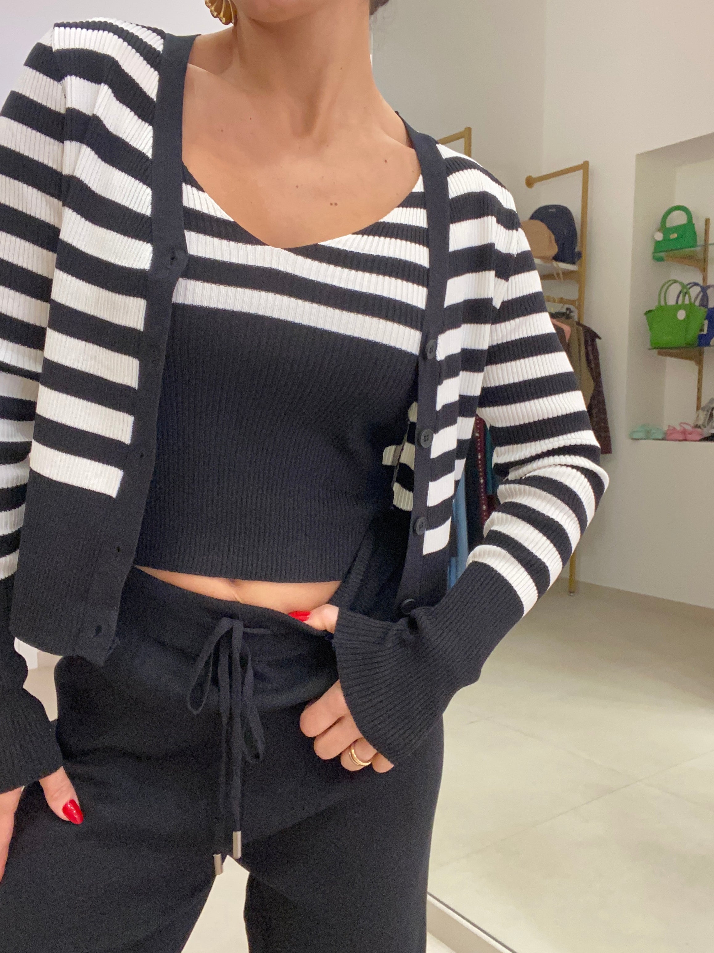 Coordinato tre pezzi in filo